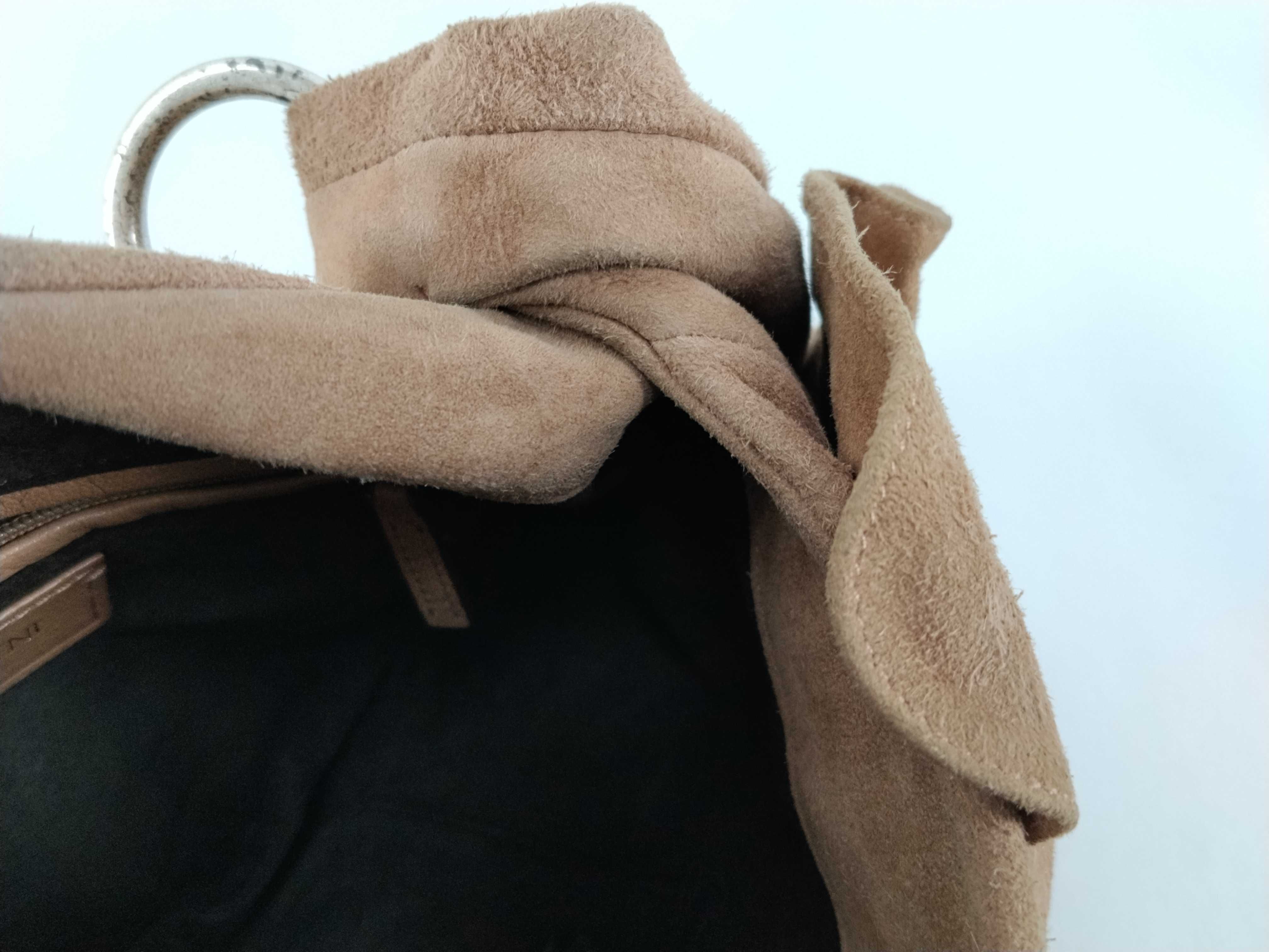 Rive Gauche (Tom Ford era) Suede Rose One-Shoulder Bag Handbag — view 9
