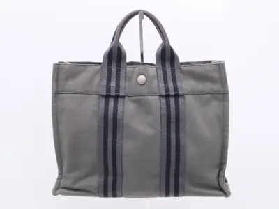 Canvas Foolto PM Tote Bag, Gray