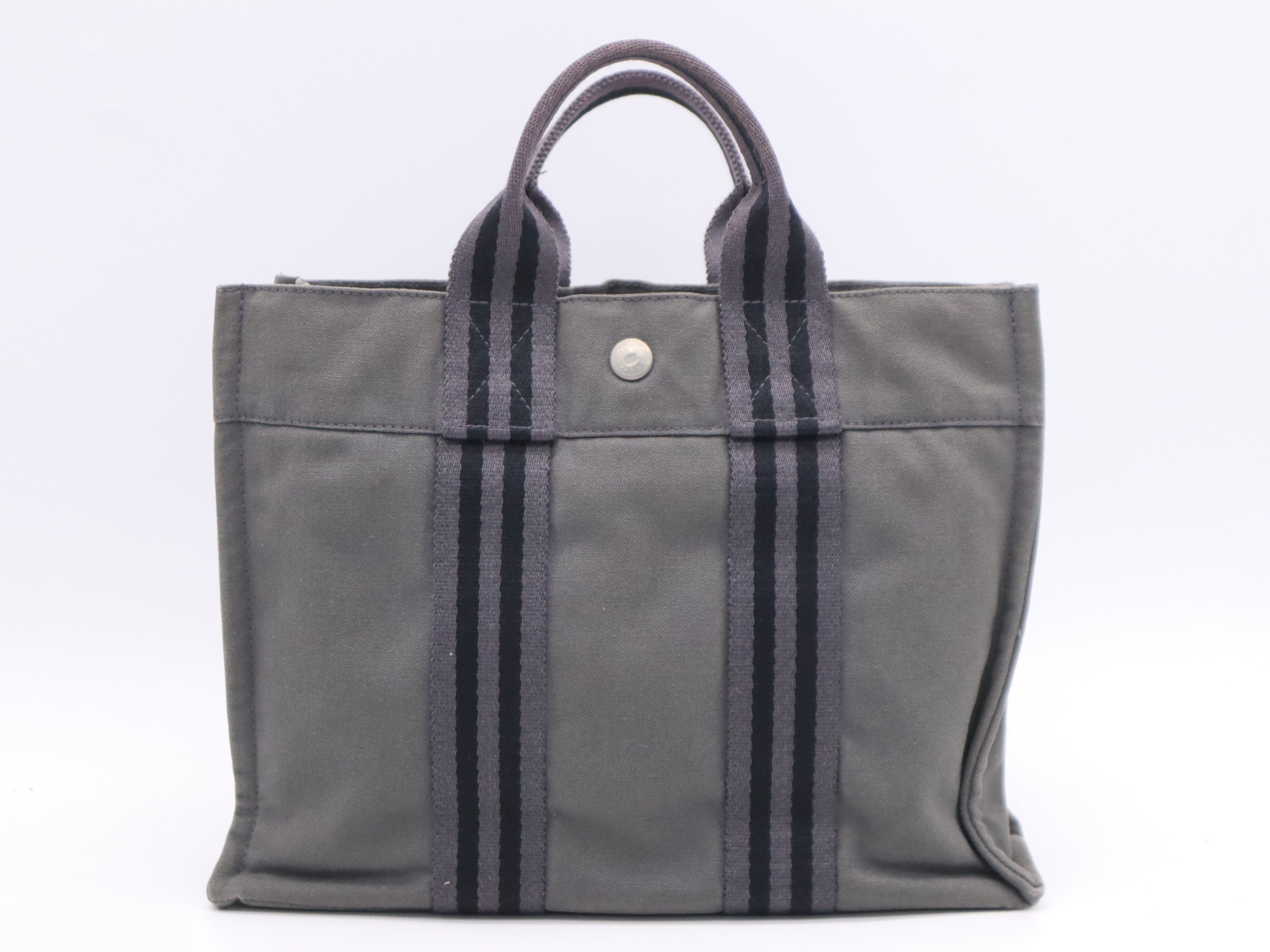 Canvas Foolto PM Tote Bag, Gray — view 2