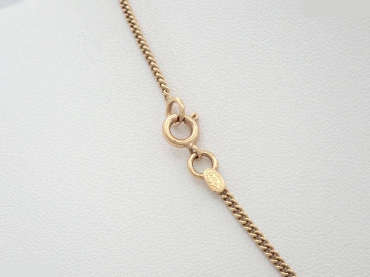 Coco Mark x Heart Necklace with Comment (04P) - Gold — view 2