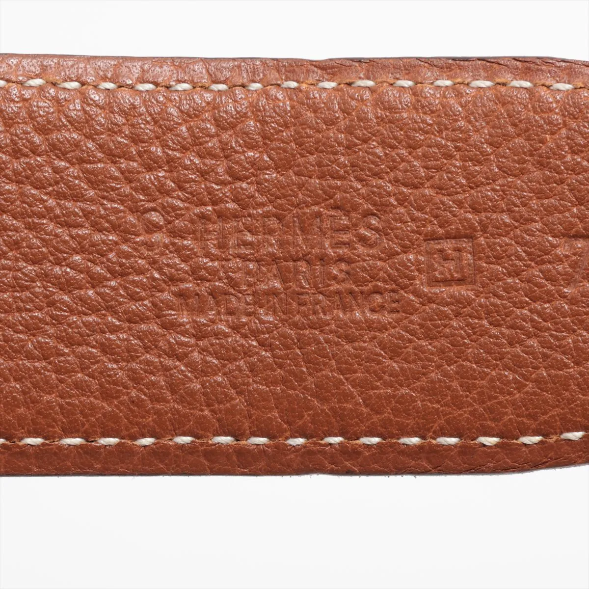 H Belt H:2004 Belt 70 Leather Black x Gold — view 5