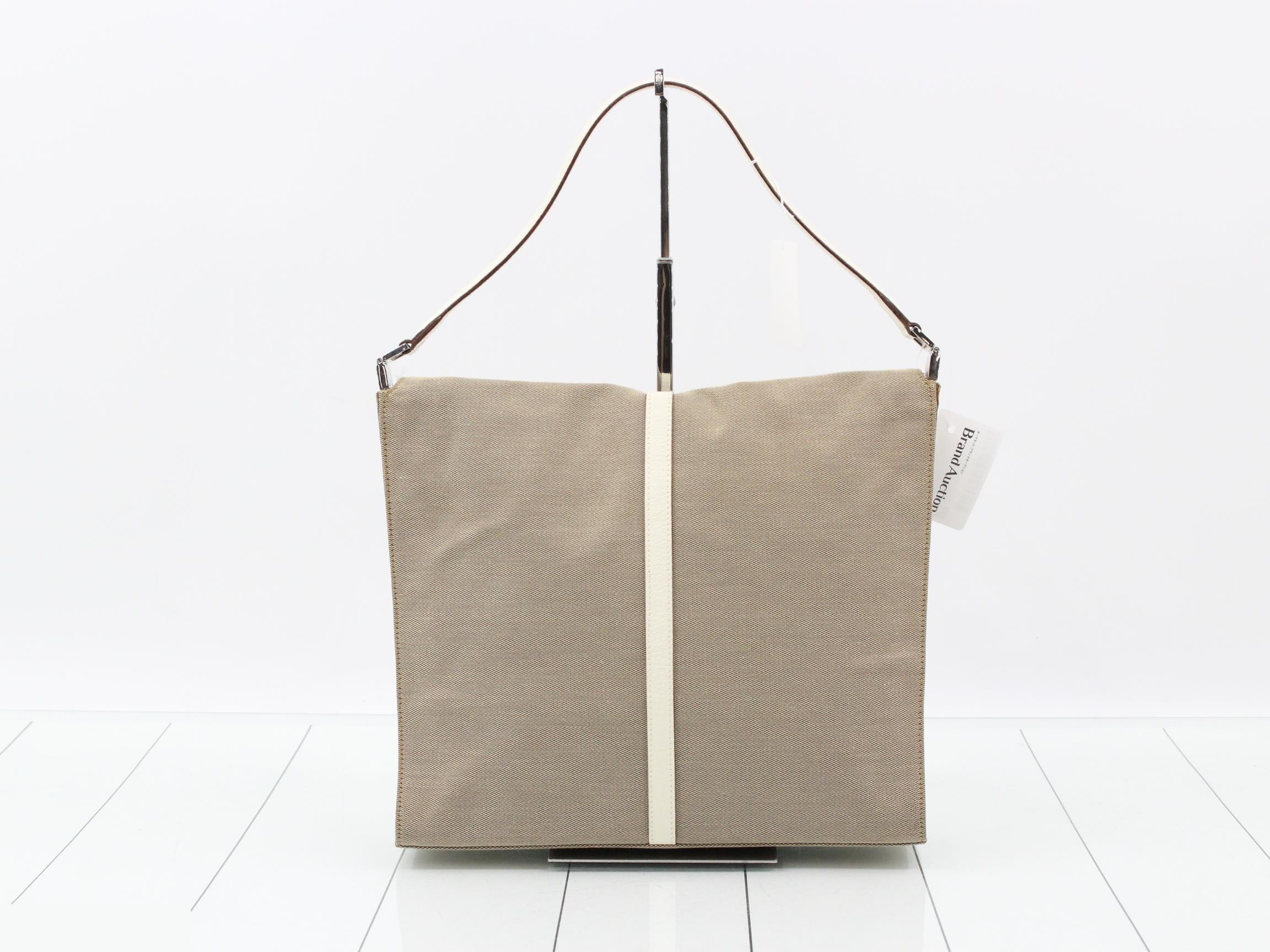 Jackie One-Shoulder Bag, Beige/White, 001 3355 — view 2