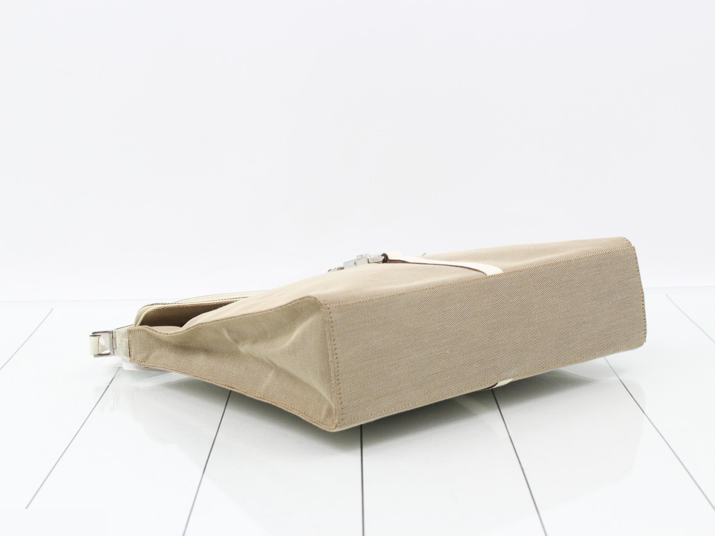 Jackie One-Shoulder Bag, Beige/White, 001 3355 — view 5