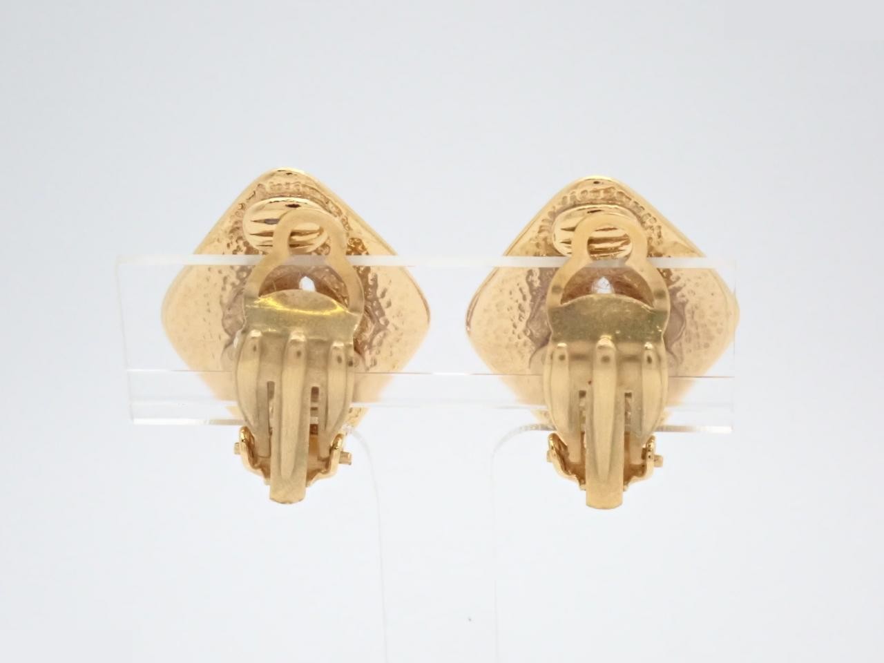 Coco Mark Gold Earrings — view 2