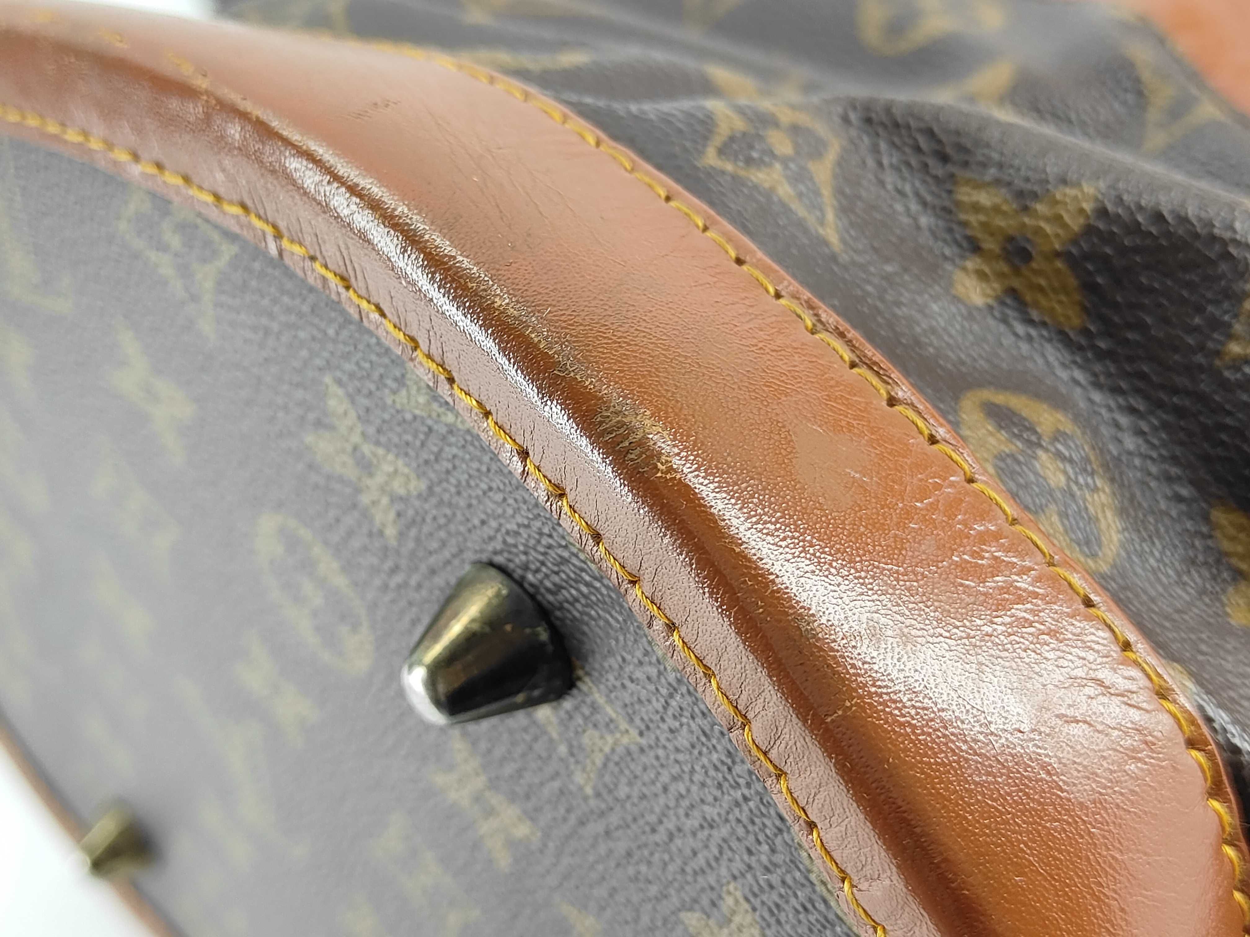 Monogram Louis Vuitton Monogram Made in USA Bucket GM Tote Bag with coin purse, after aftermarket repairs — view 7
