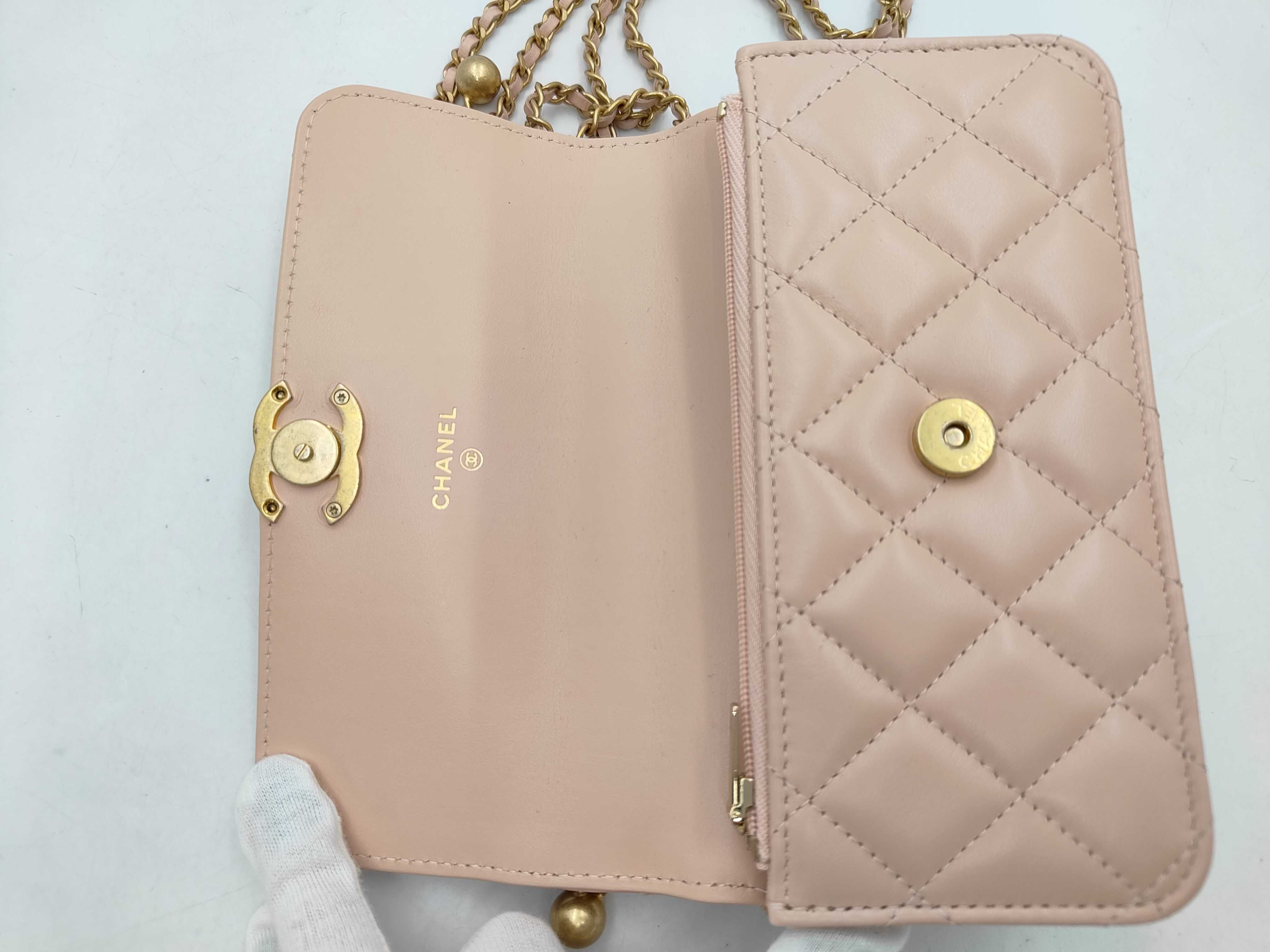 Chain Wallet Pink Push Lock Random Shoulder Bag — view 8