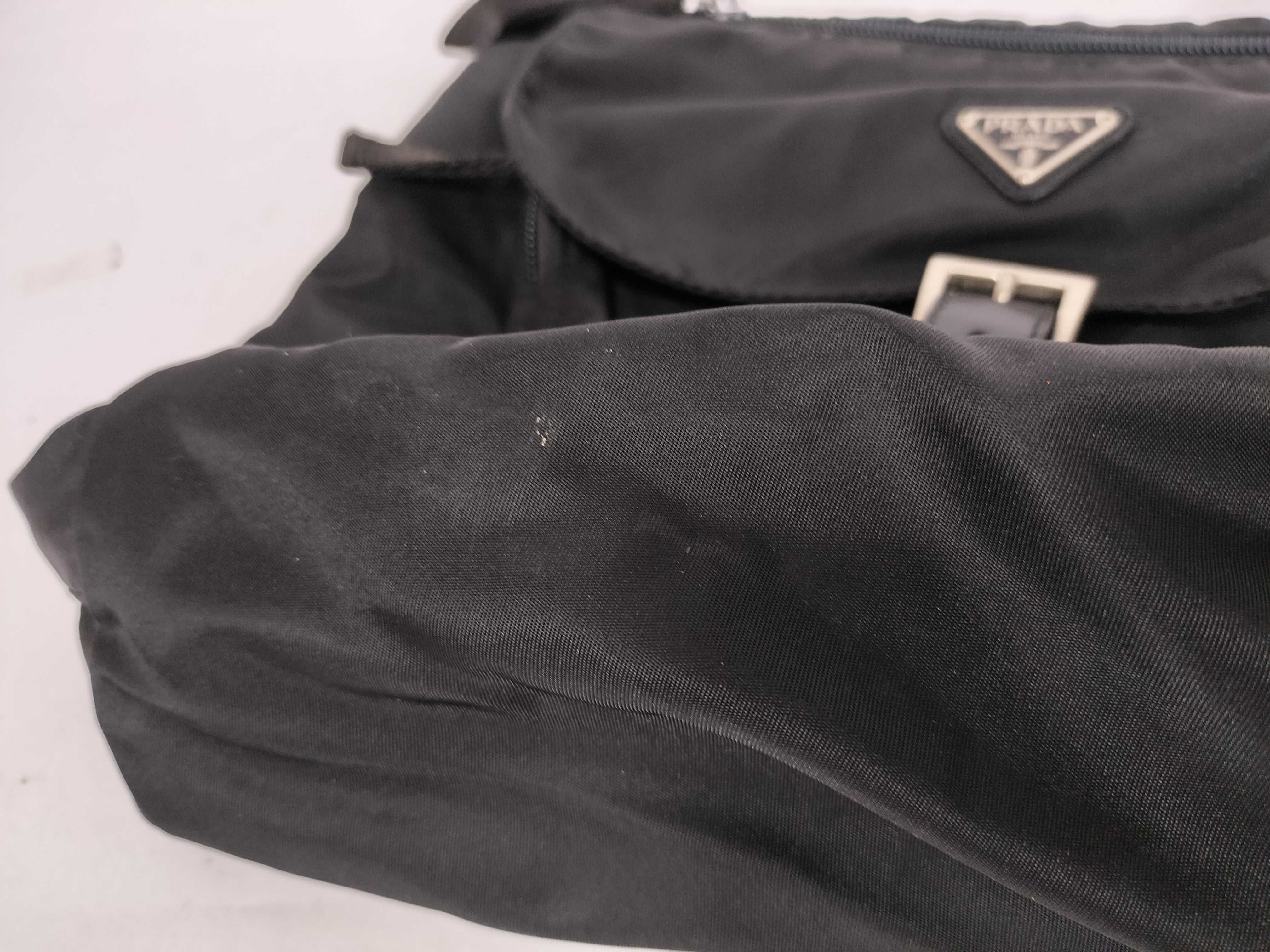 Nylon Shoulder Bag with Triangle Logo — view 14