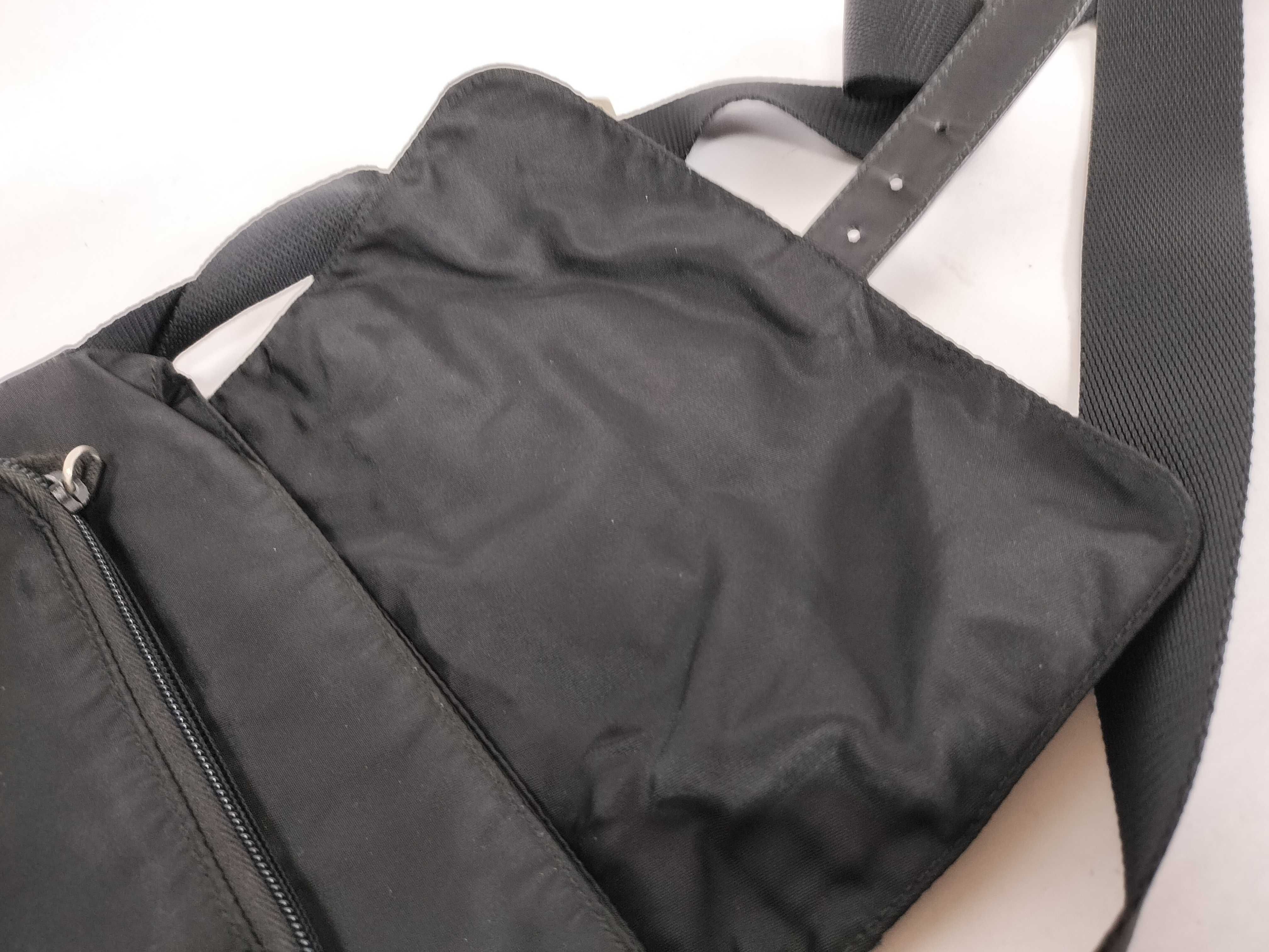 Nylon Shoulder Bag with Triangle Logo — view 8