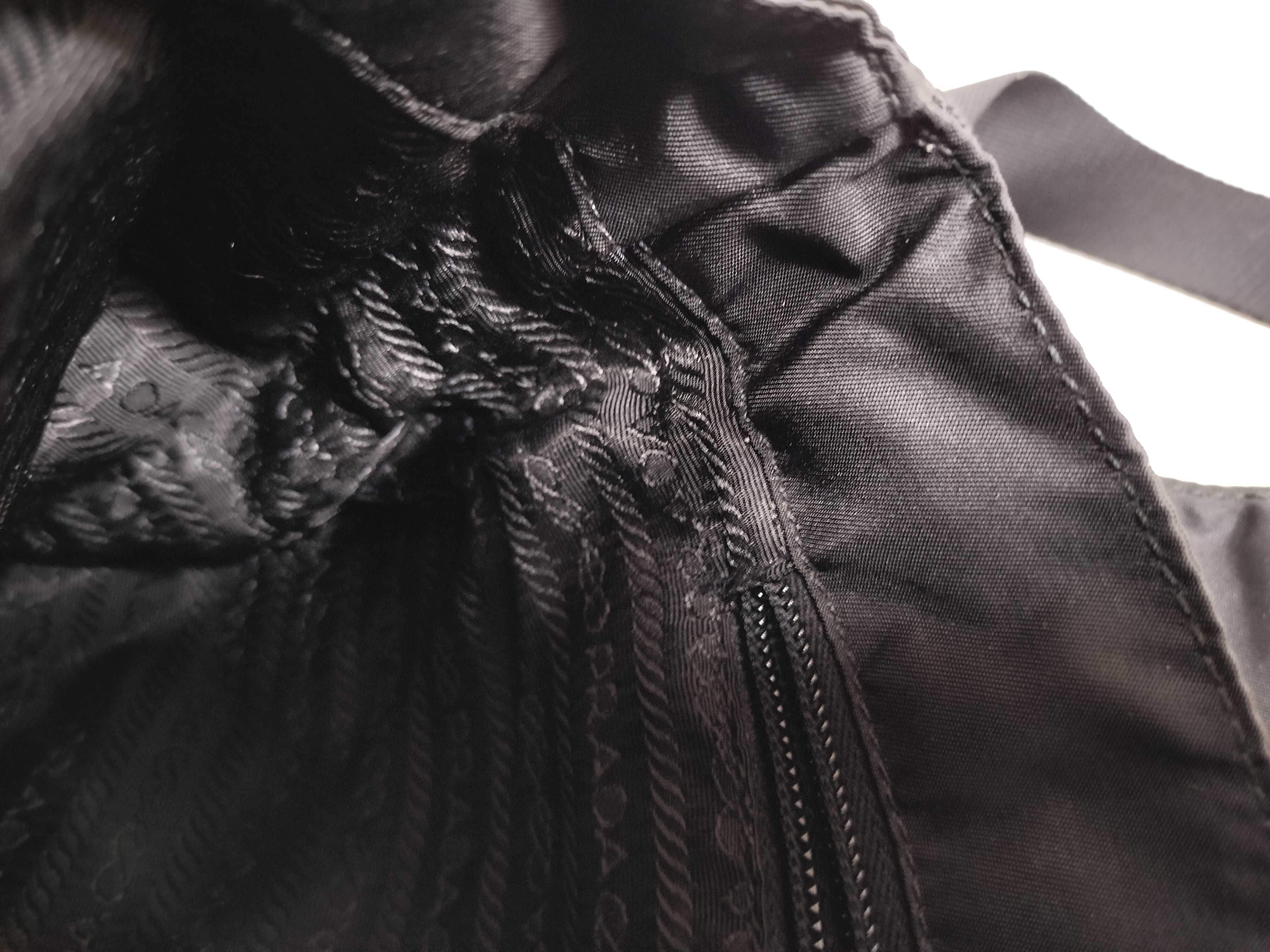 Nylon Shoulder Bag with Triangle Logo — view 10