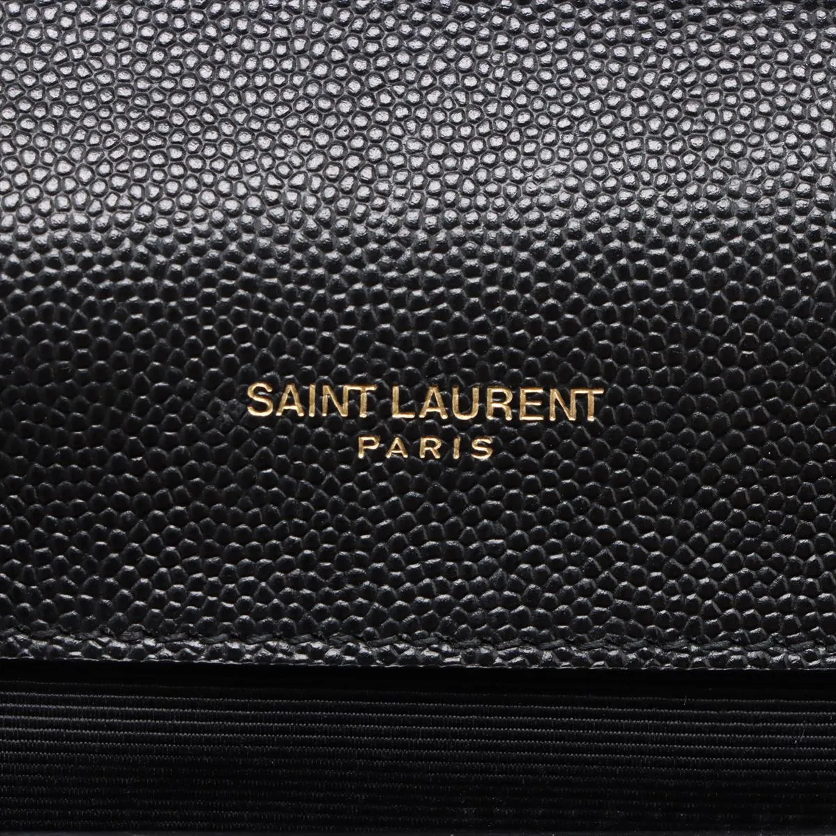 Envelope Leather Chain Shoulder Bag Black 600185 — view 8