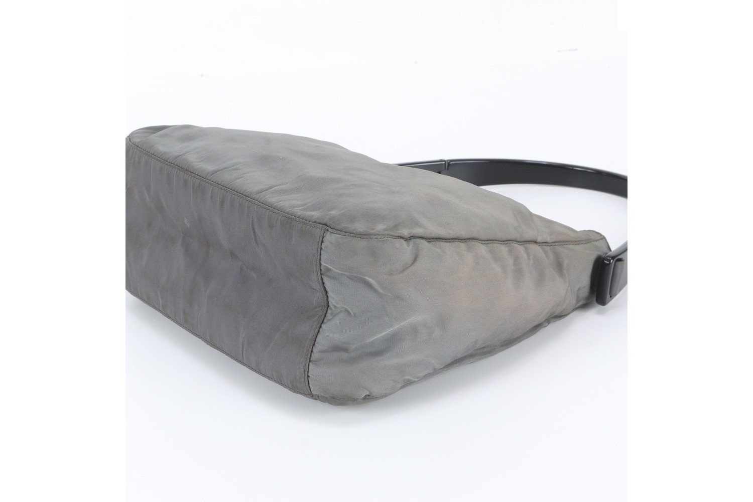 Tessuto Nylon Triangle Logo Shoulder Bag — view 4