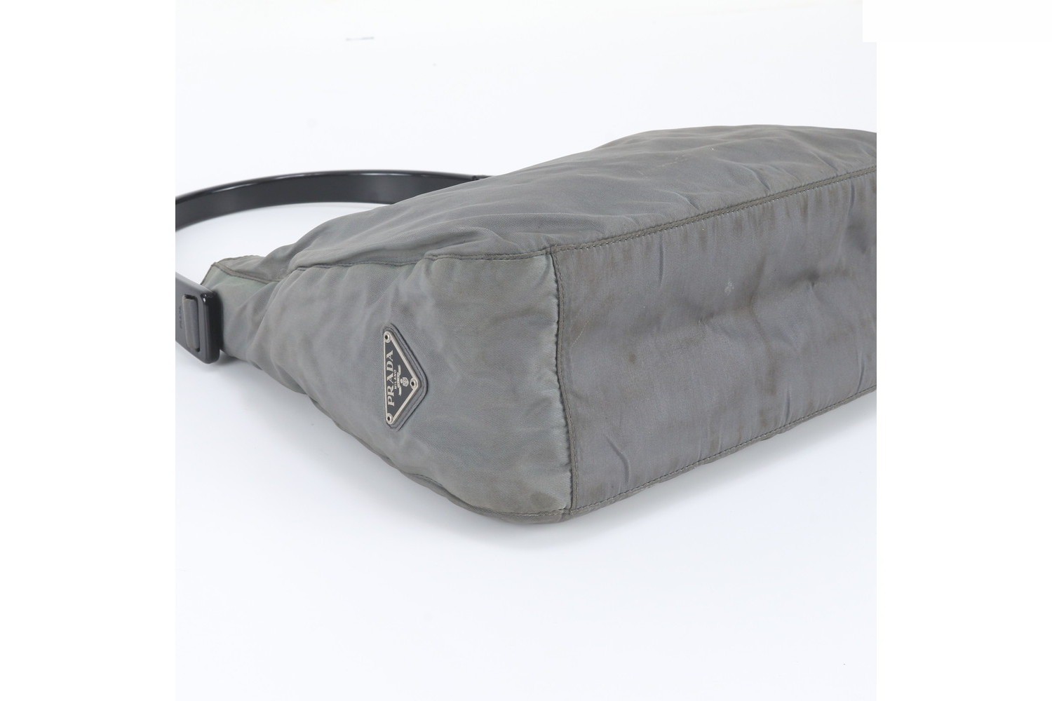 Tessuto Nylon Triangle Logo Shoulder Bag — view 5