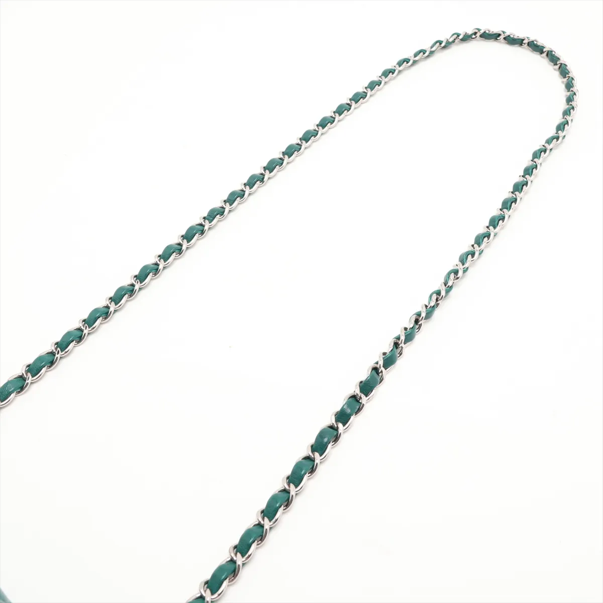 Mini Matelassé 20 Lambskin Single Flap Single Chain Bag, Green, Silver Hardware, 25798637, Serial Number 25-series, A69900 — view 5