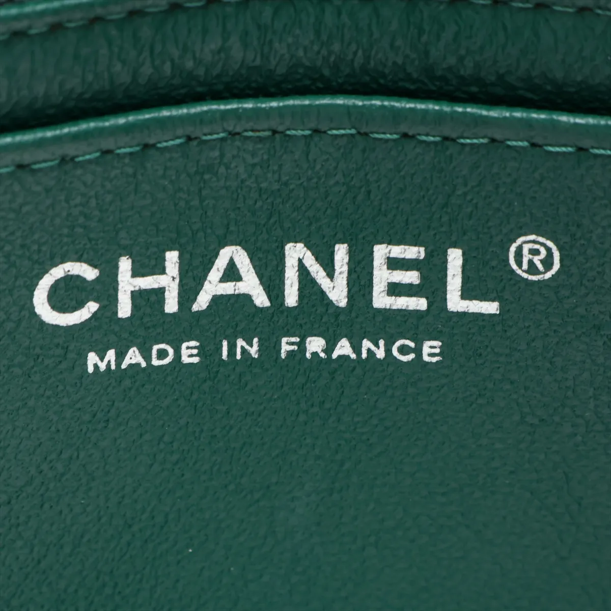 Mini Matelassé 20 Lambskin Single Flap Single Chain Bag, Green, Silver Hardware, 25798637, Serial Number 25-series, A69900 — view 8