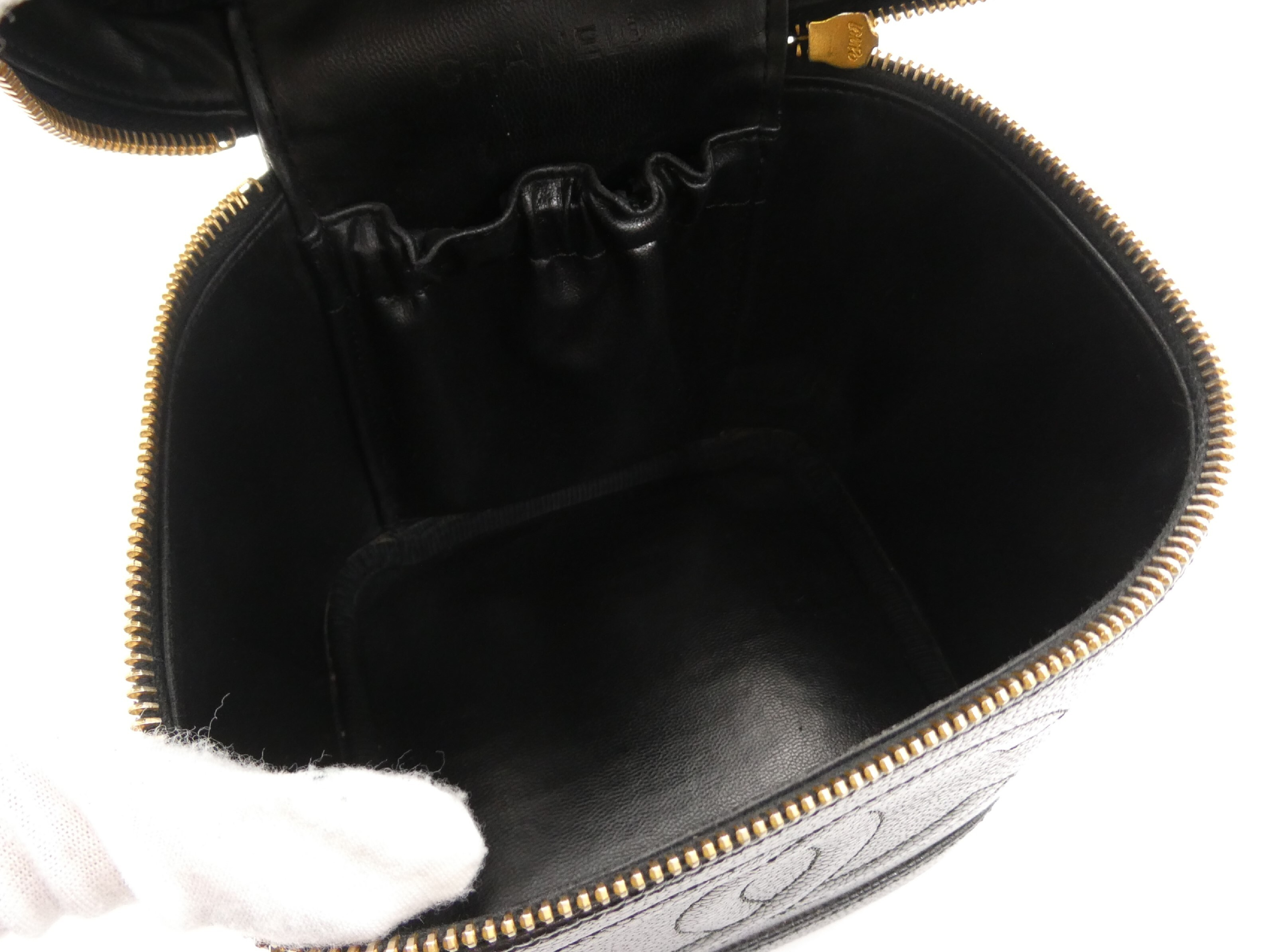 Coco Mark Caviar Skin Vanity Bag — view 7