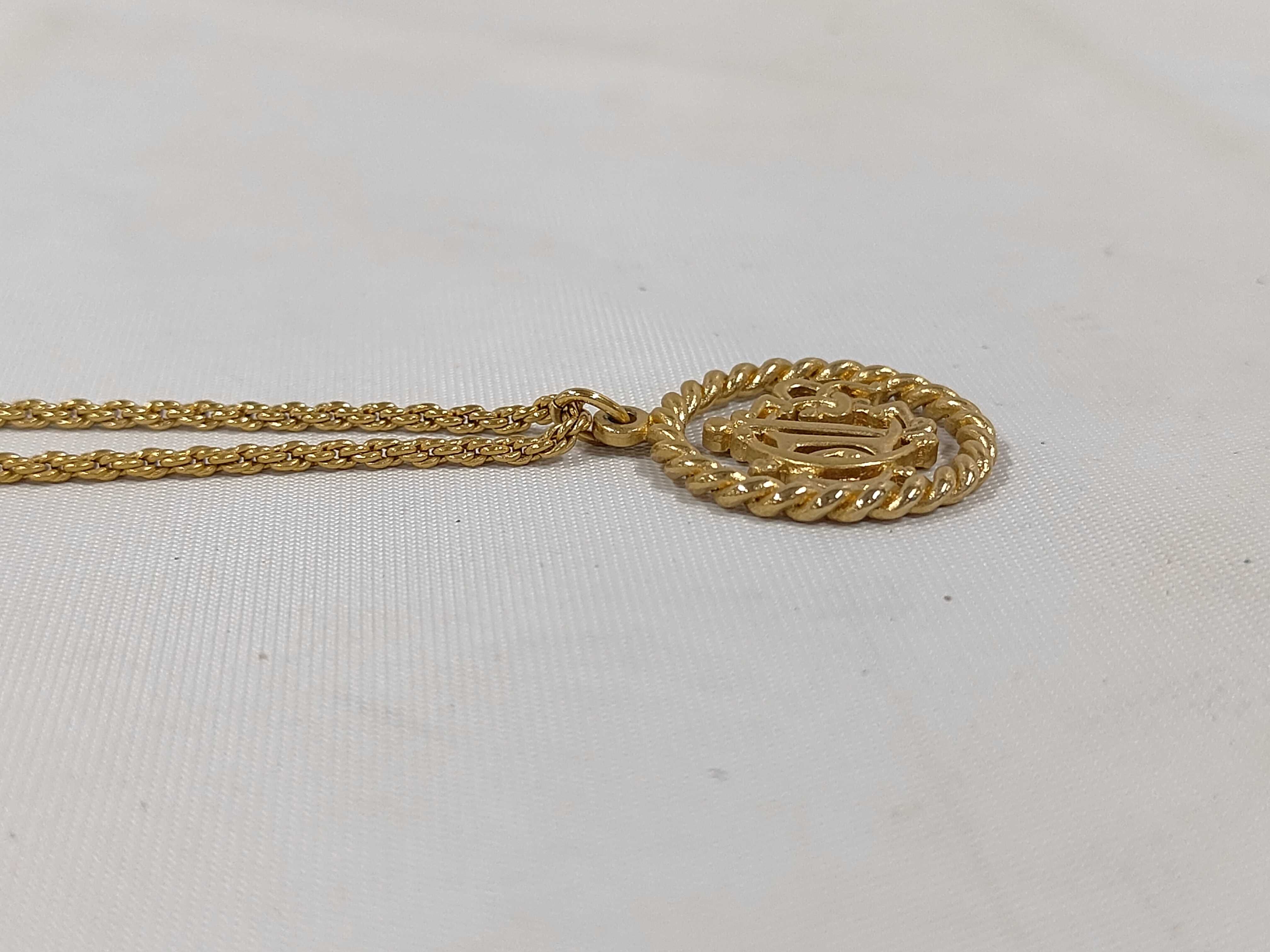 Round Emblem Gold NC Necklace — view 3