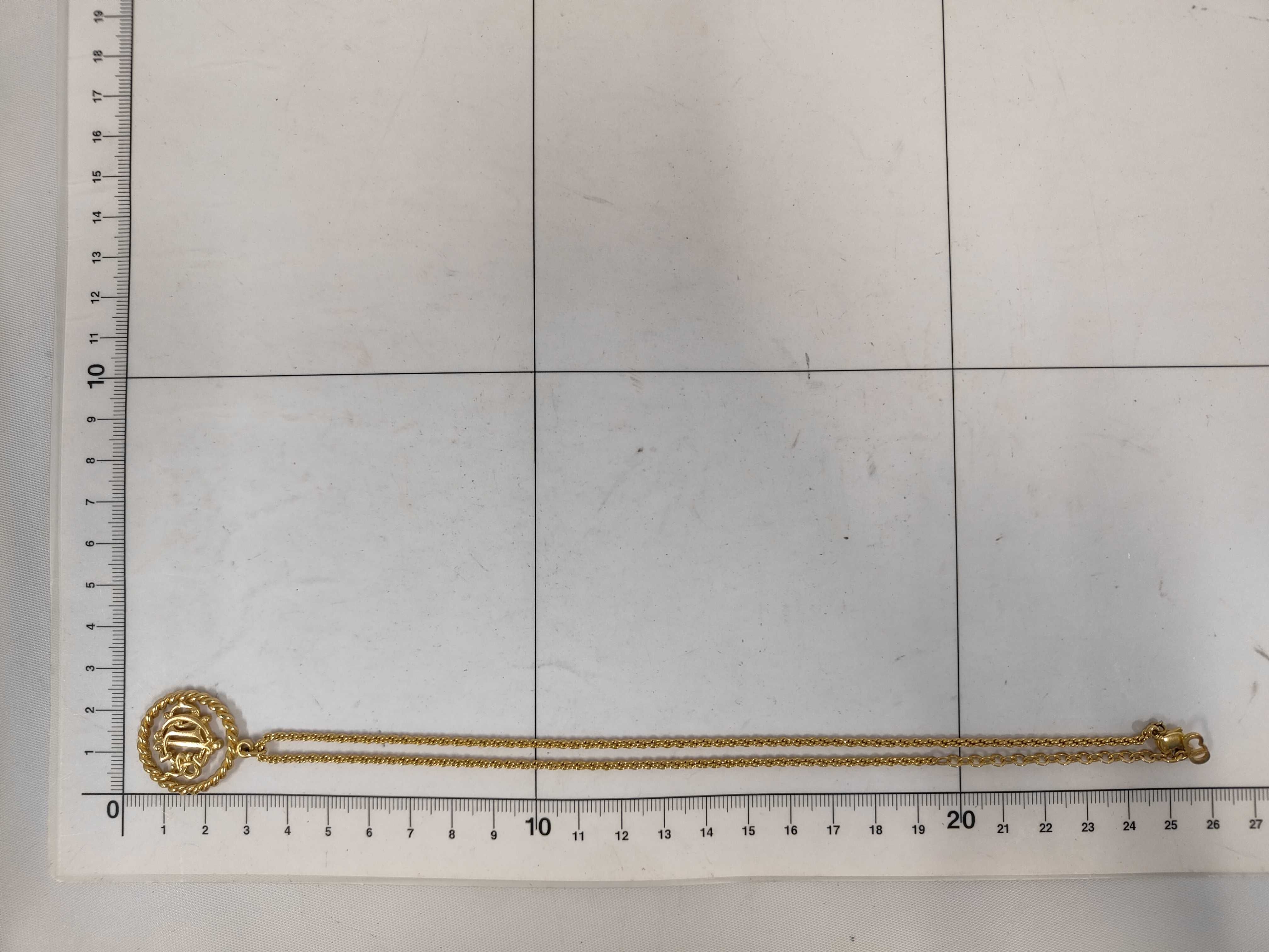 Round Emblem Gold NC Necklace — view 5