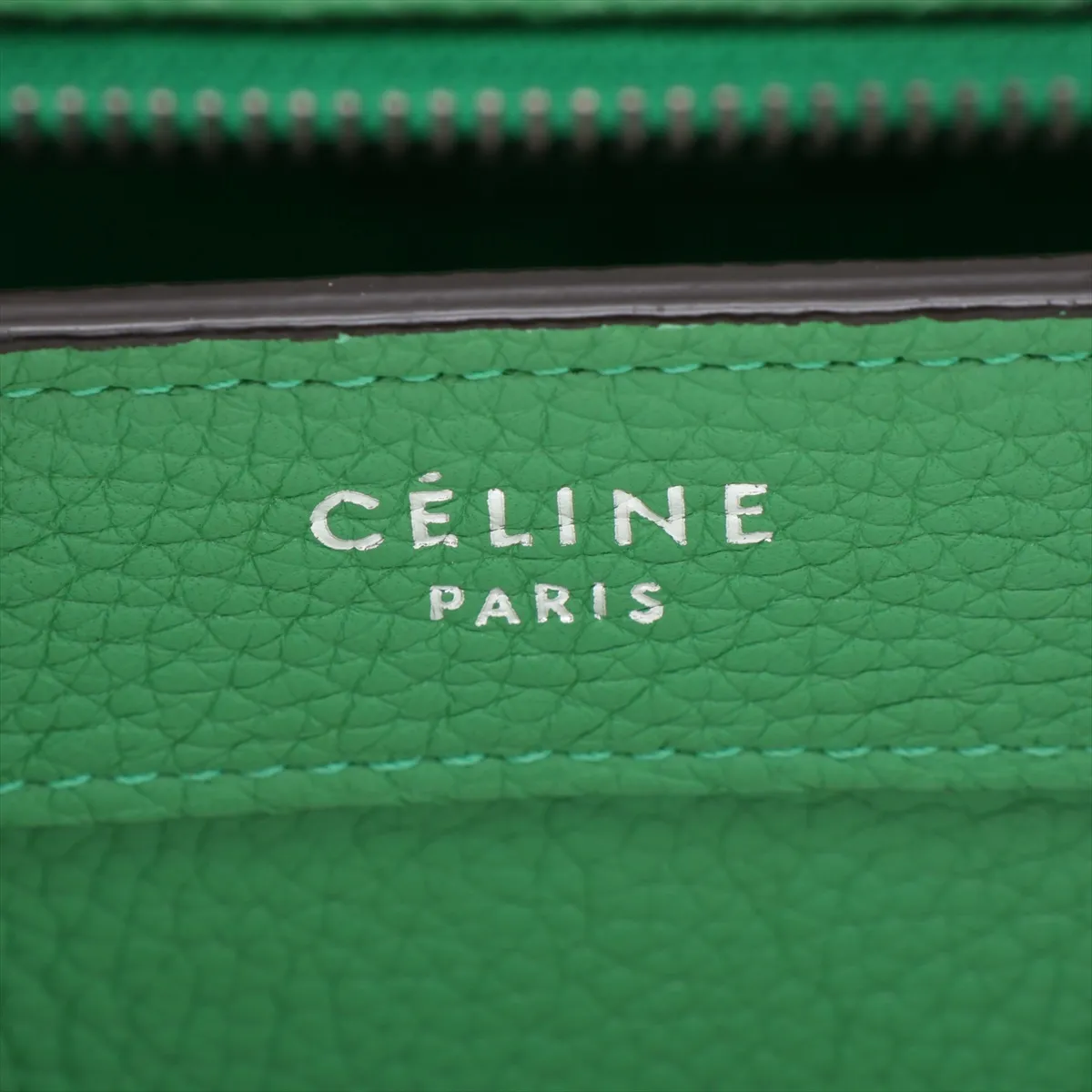 Luggage Nano Shopper Leather 2-Way Handbag, Green — view 11