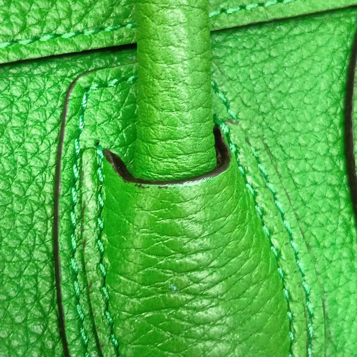 Luggage Nano Shopper Leather 2-Way Handbag, Green — view 13