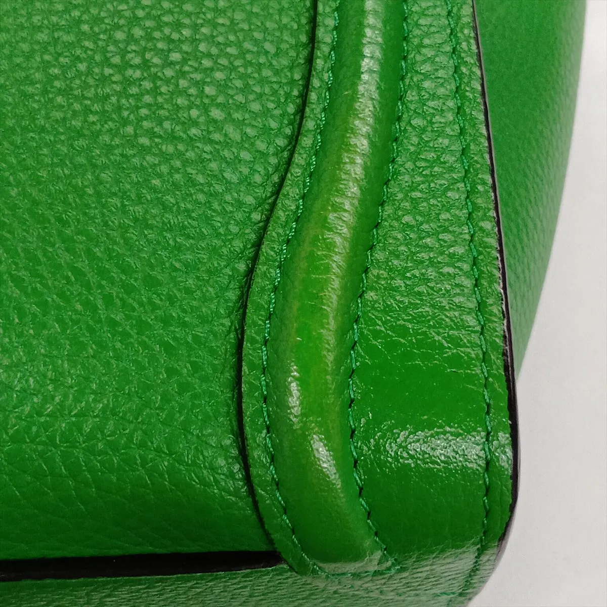 Luggage Nano Shopper Leather 2-Way Handbag, Green — view 15