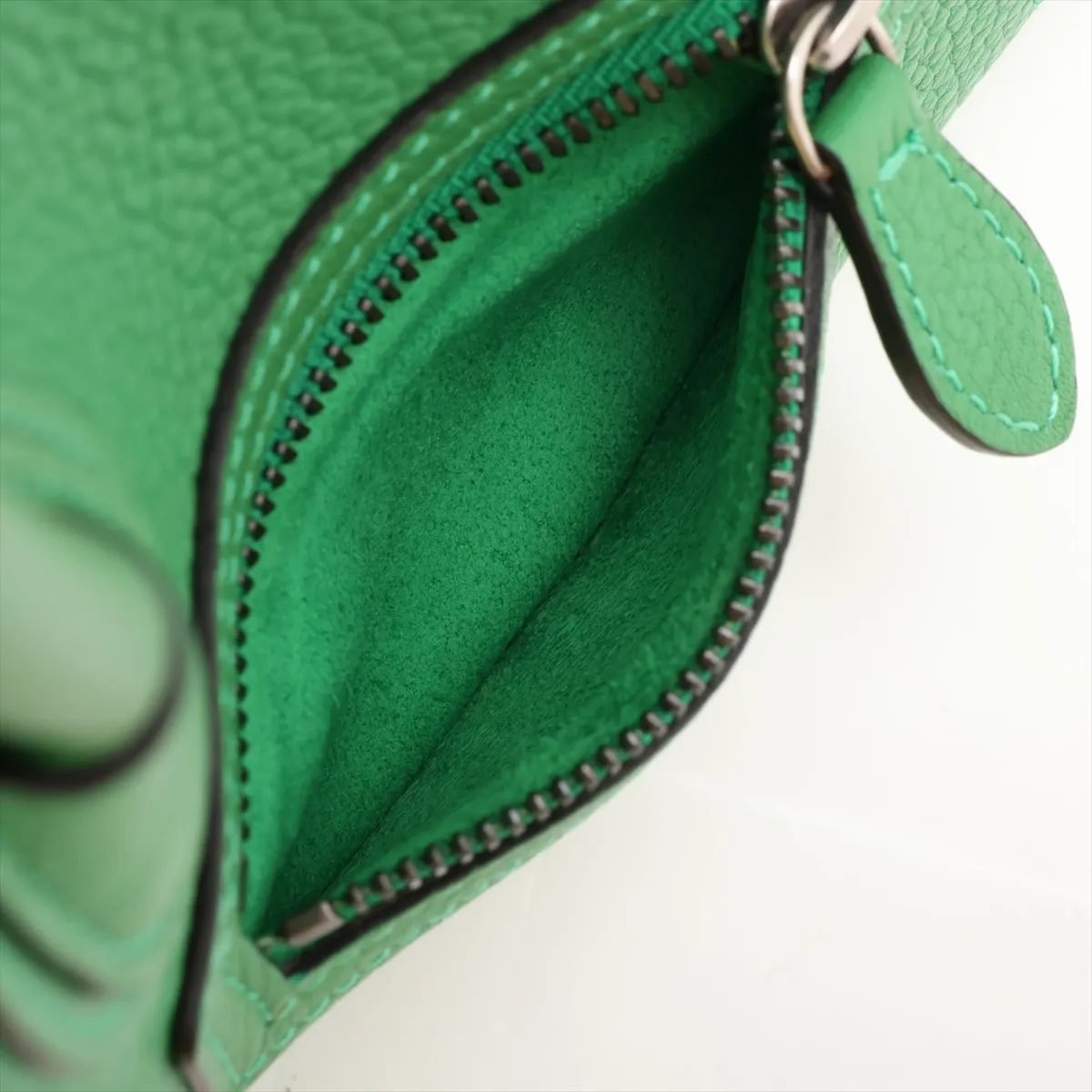 Luggage Nano Shopper Leather 2-Way Handbag, Green — view 10