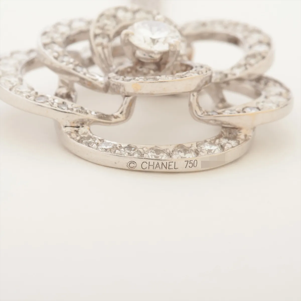 Camellia Diamond Necklace, 750 (WG), 6.3g, 6N2943. Features: — view 4