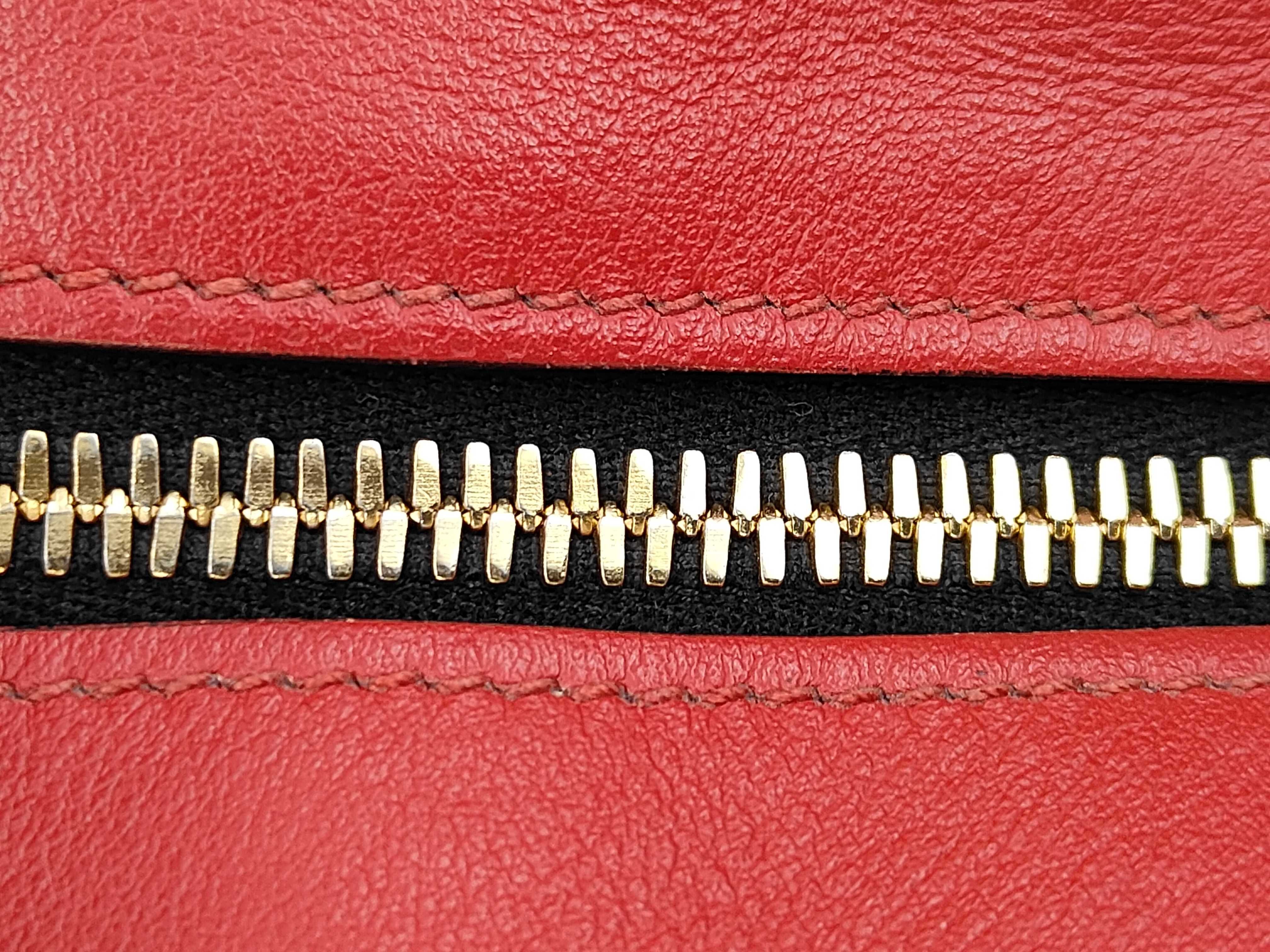 Esplanade Saffiano Bicolor 2-Way Handbag (Black x Red) — view 6