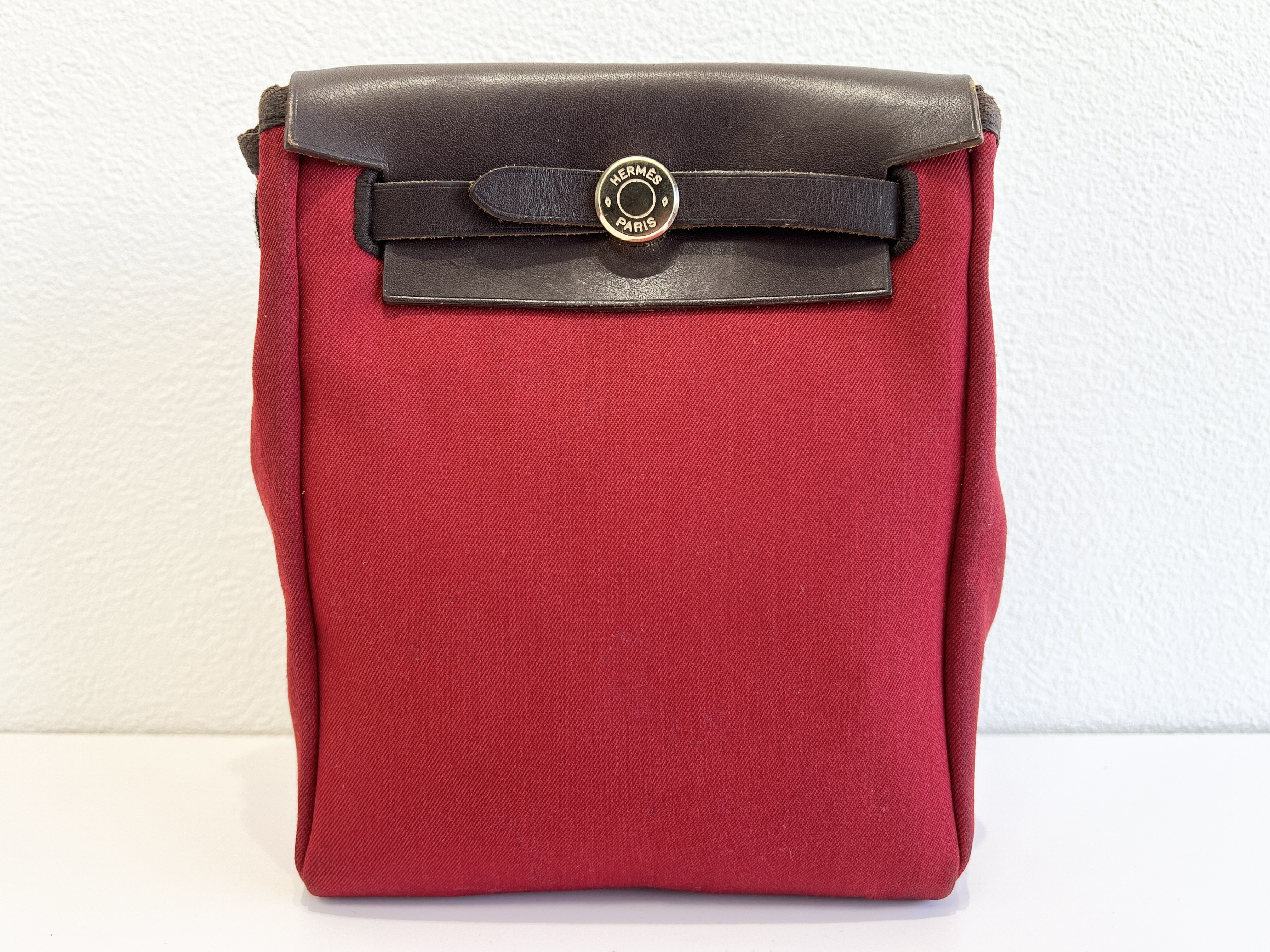 Herbag TPM Toile Officier Vache Hunter Sellier H stamp Canvas Leather One Shoulder Bag — view 2