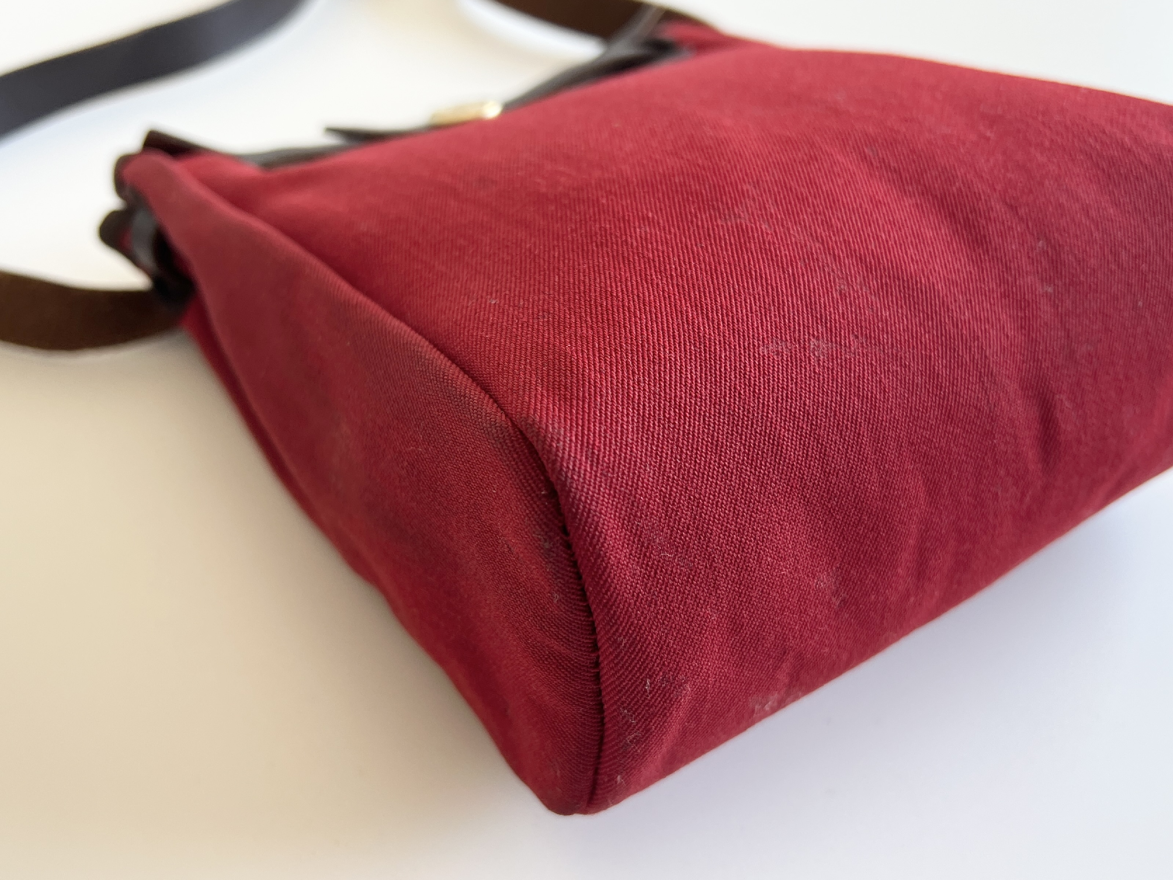 Herbag TPM Toile Officier Vache Hunter Sellier H stamp Canvas Leather One Shoulder Bag — view 12
