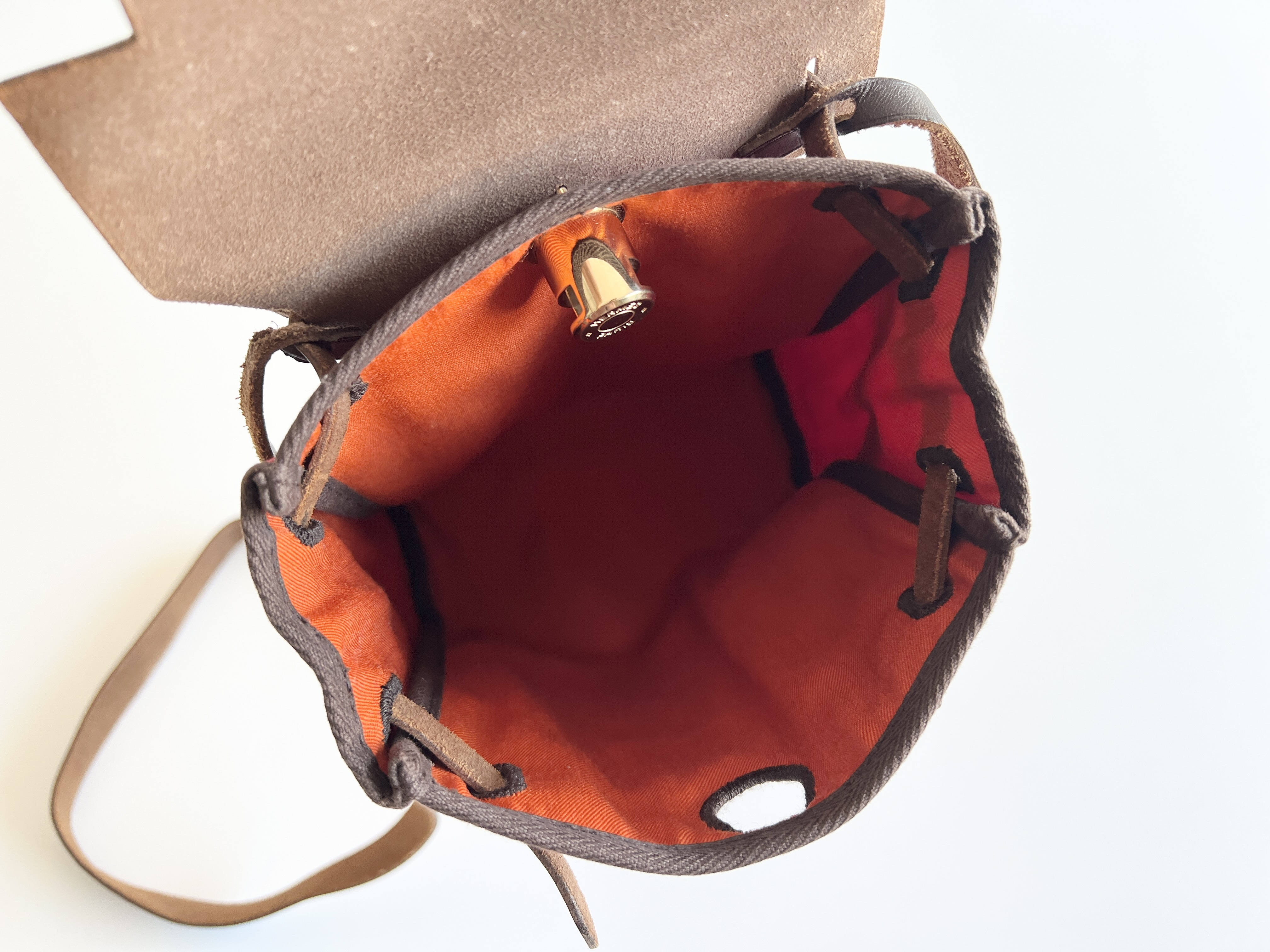 Herbag TPM Toile Officier Vache Hunter Sellier H stamp Canvas Leather One Shoulder Bag — view 10