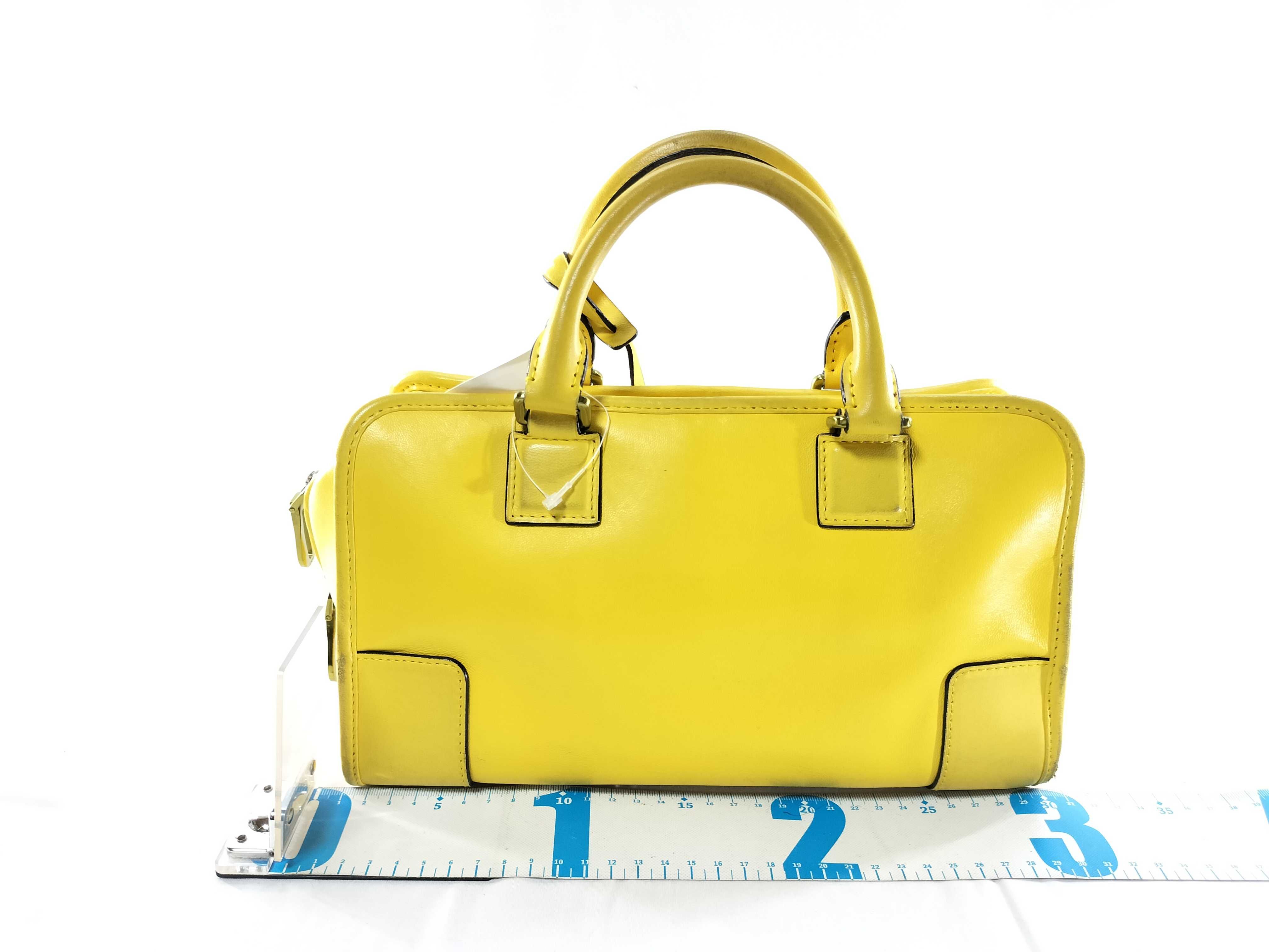 Amazona Leather Yellow Handbag — view 2
