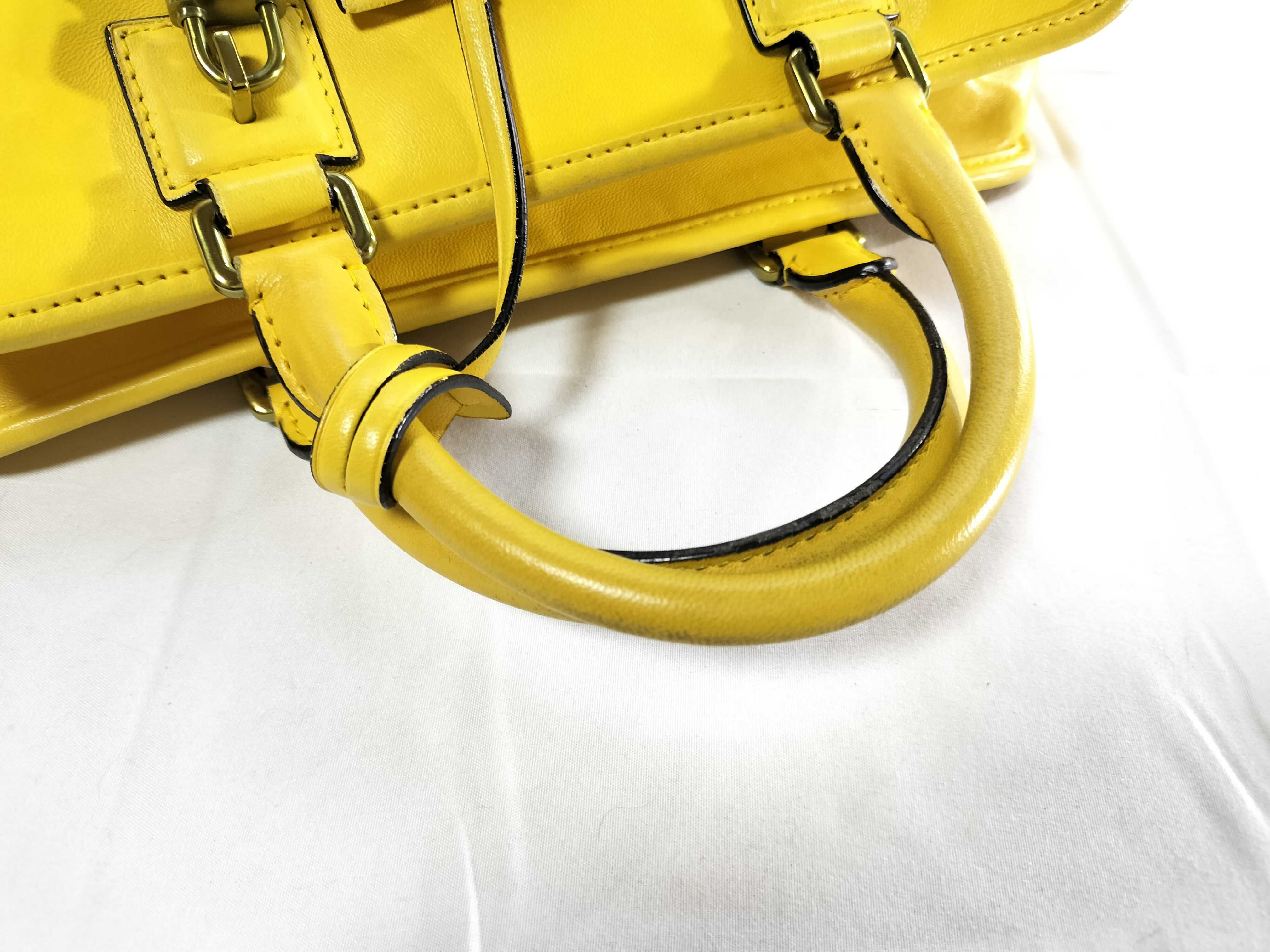 Amazona Leather Yellow Handbag — view 3