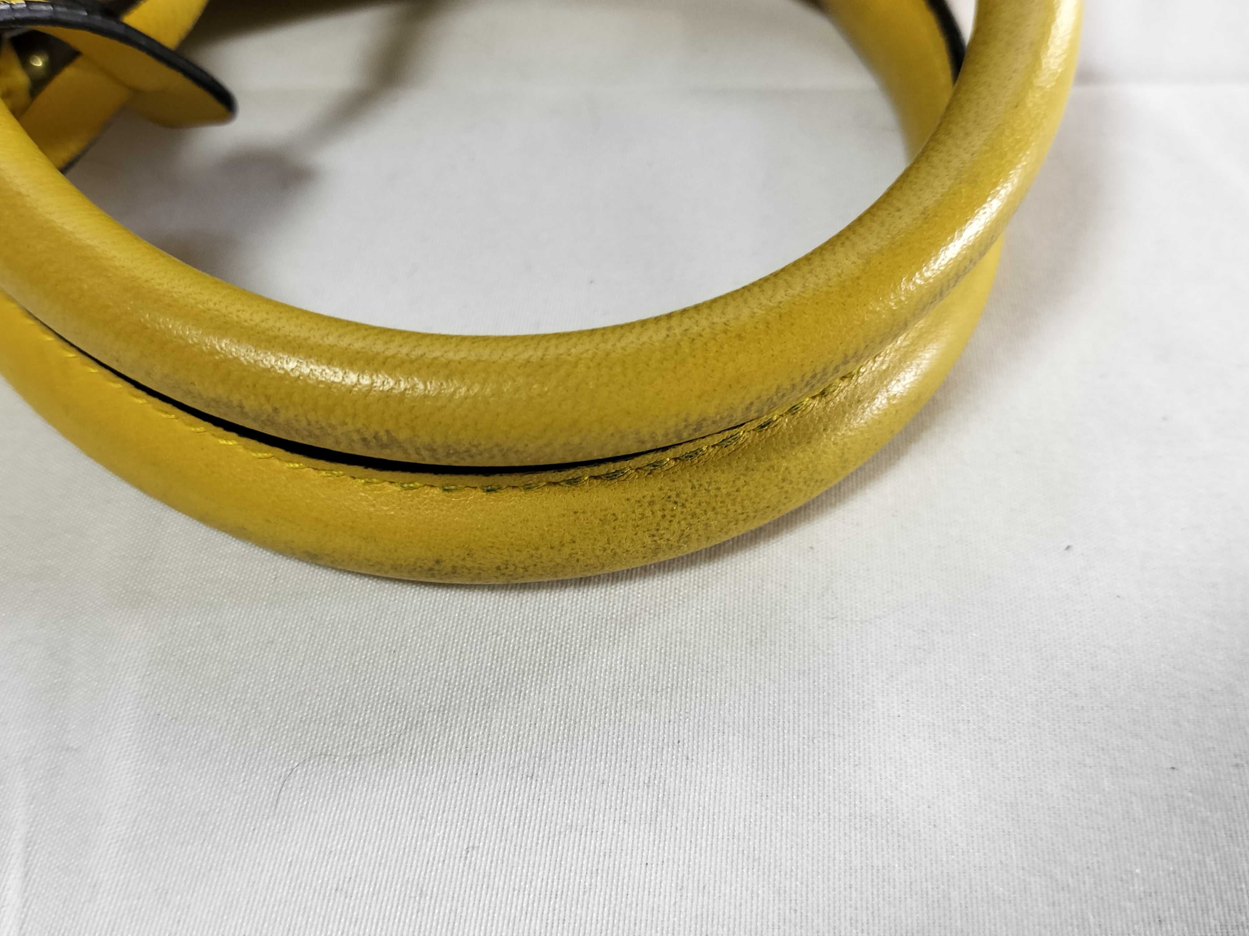 Amazona Leather Yellow Handbag — view 4