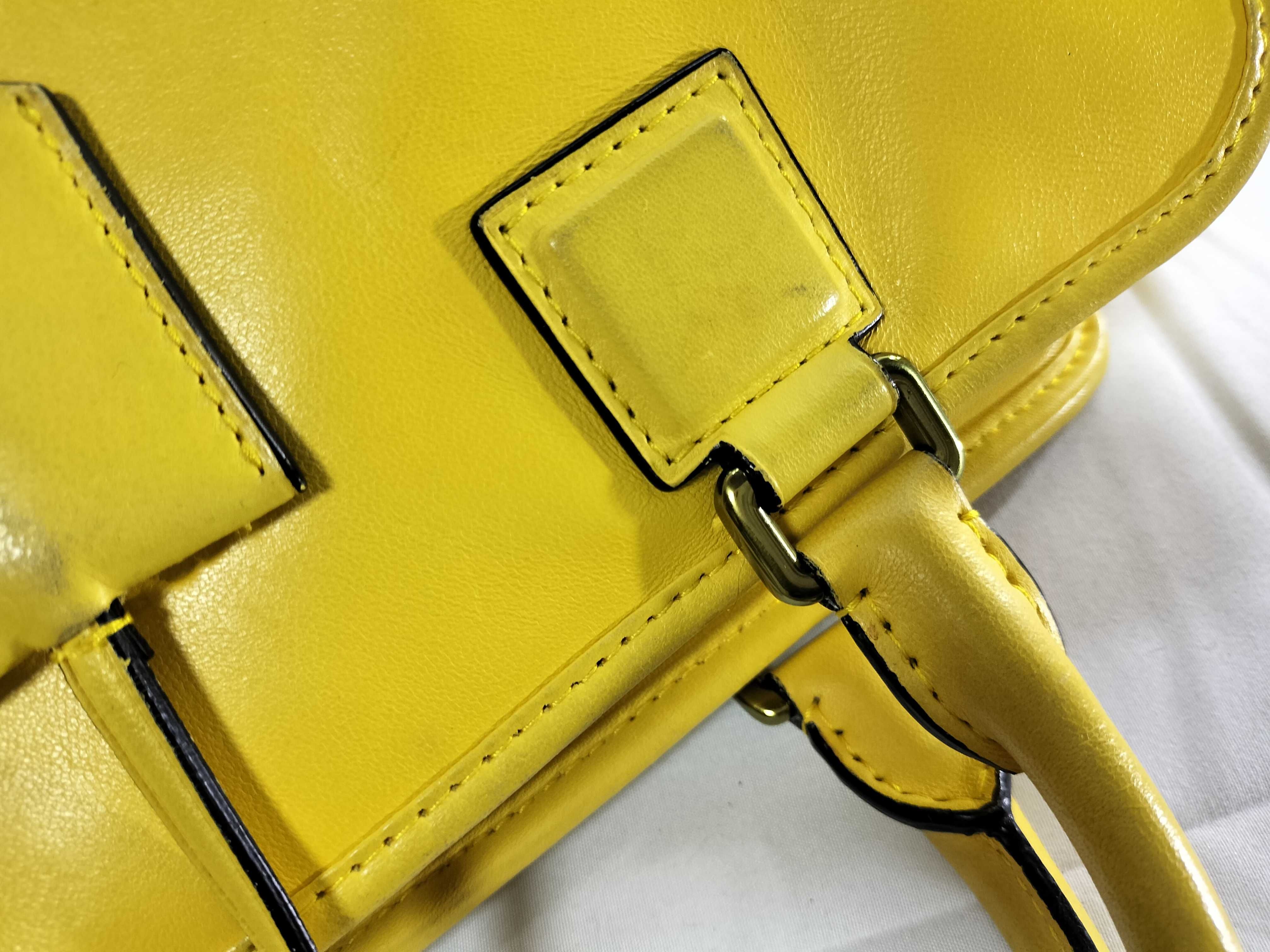 Amazona Leather Yellow Handbag — view 5