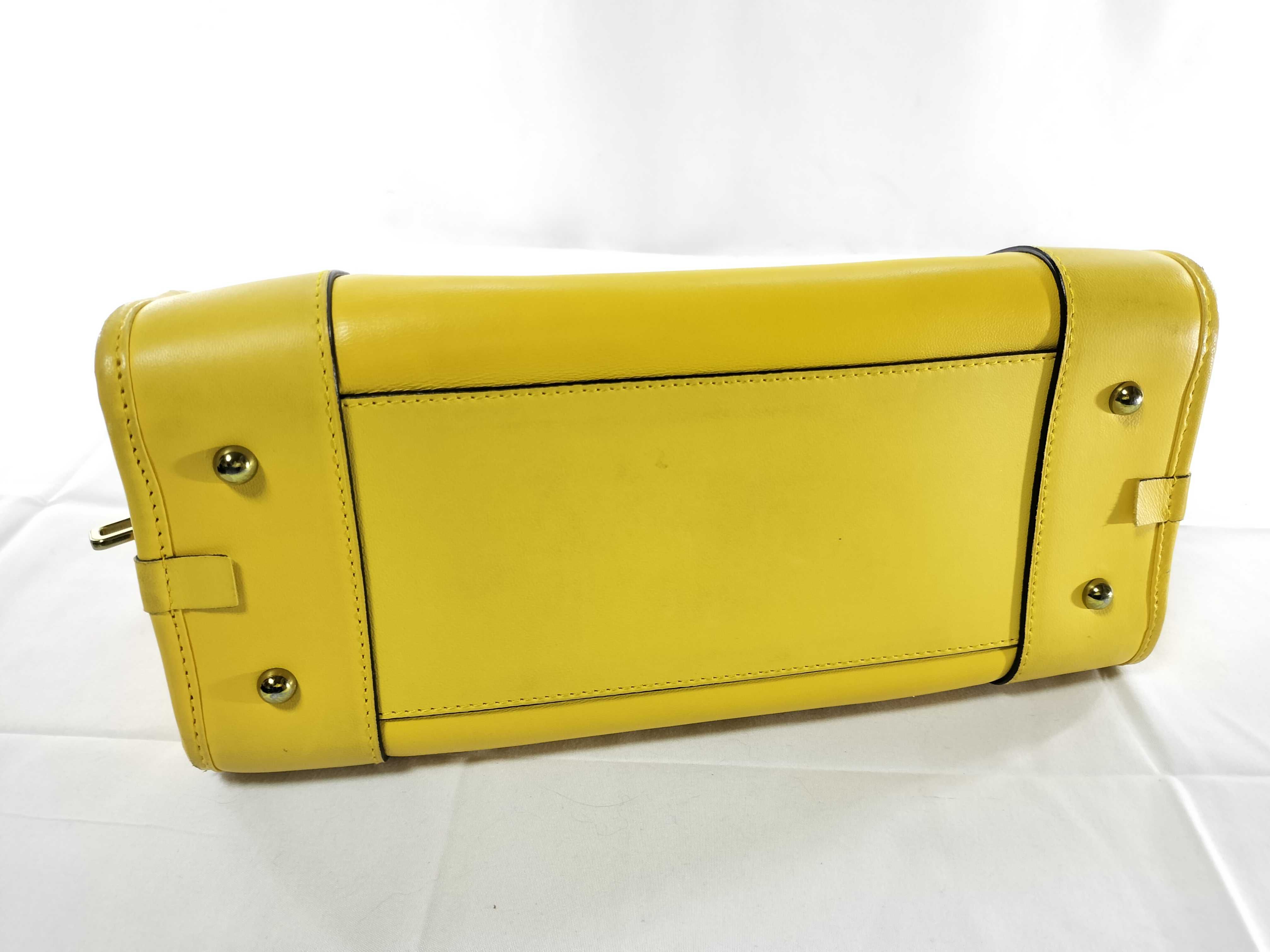 Amazona Leather Yellow Handbag — view 8