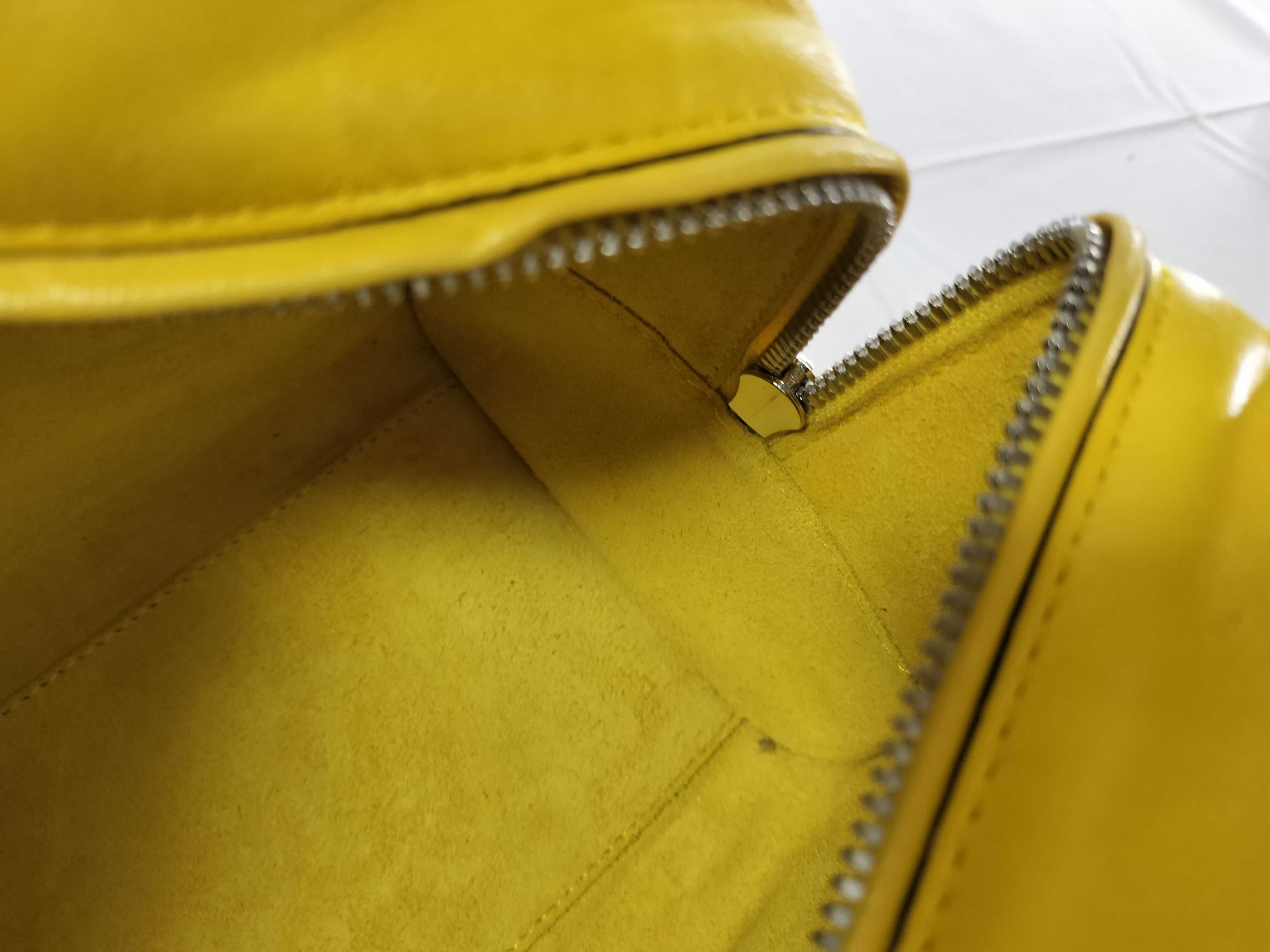 Amazona Leather Yellow Handbag — view 9