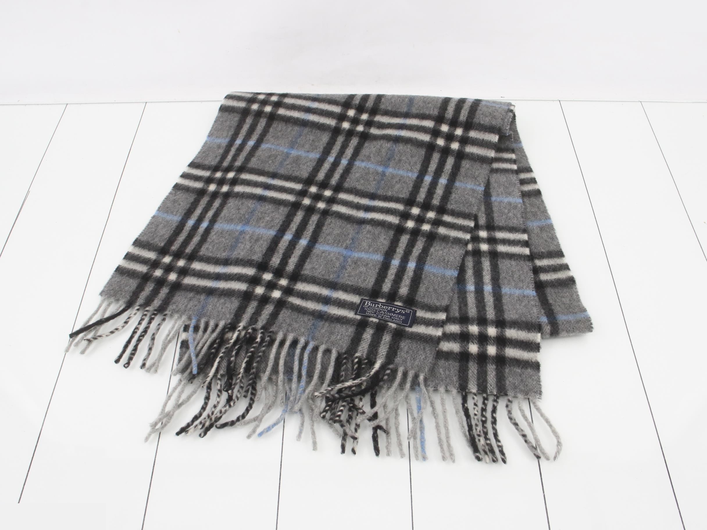 Nova Check 100% Cashmere Scarf — view 2