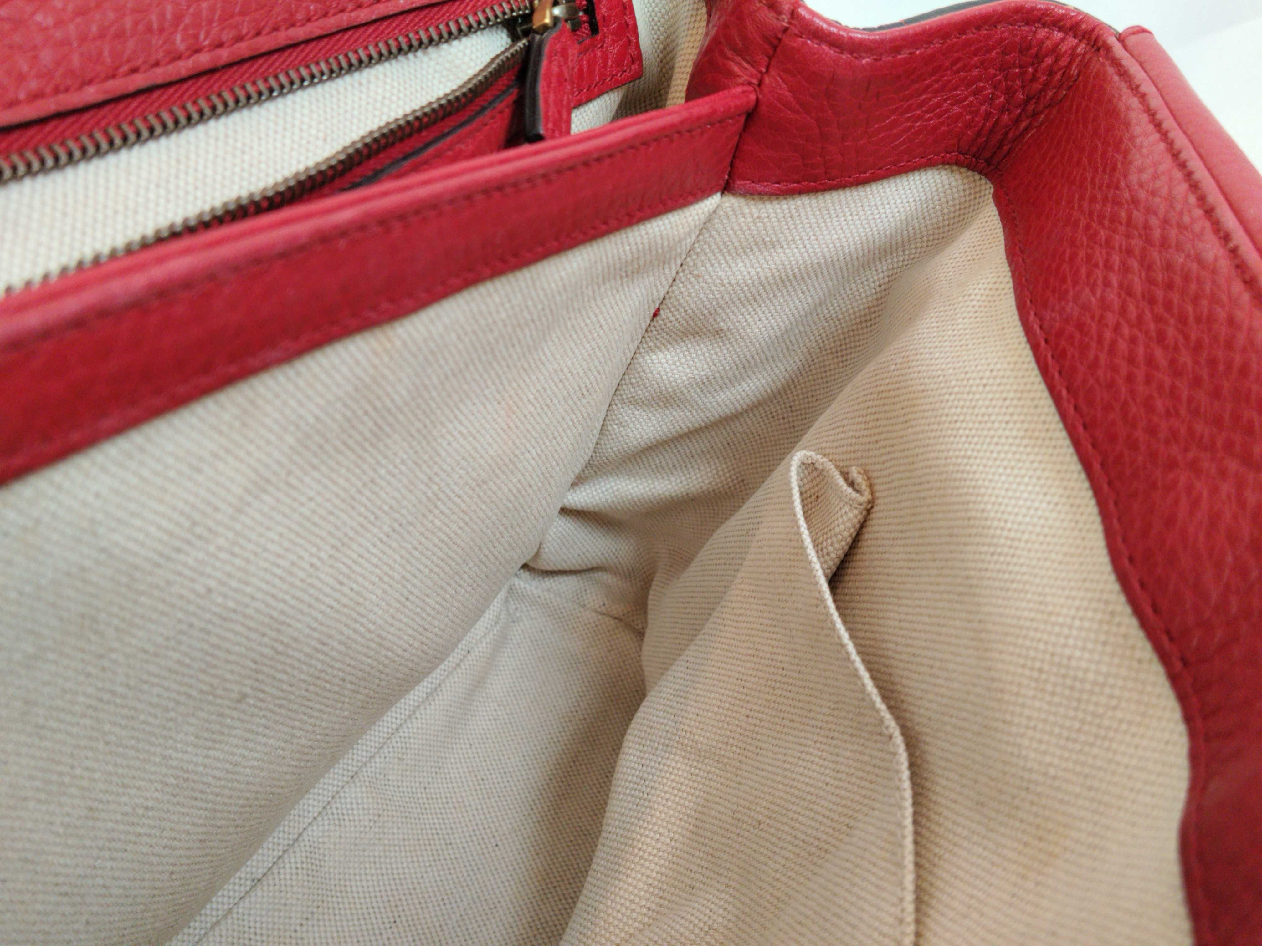 VN- GG Marmont Leather Shoulder Bag Red 401173 Shoulder Bag — view 10