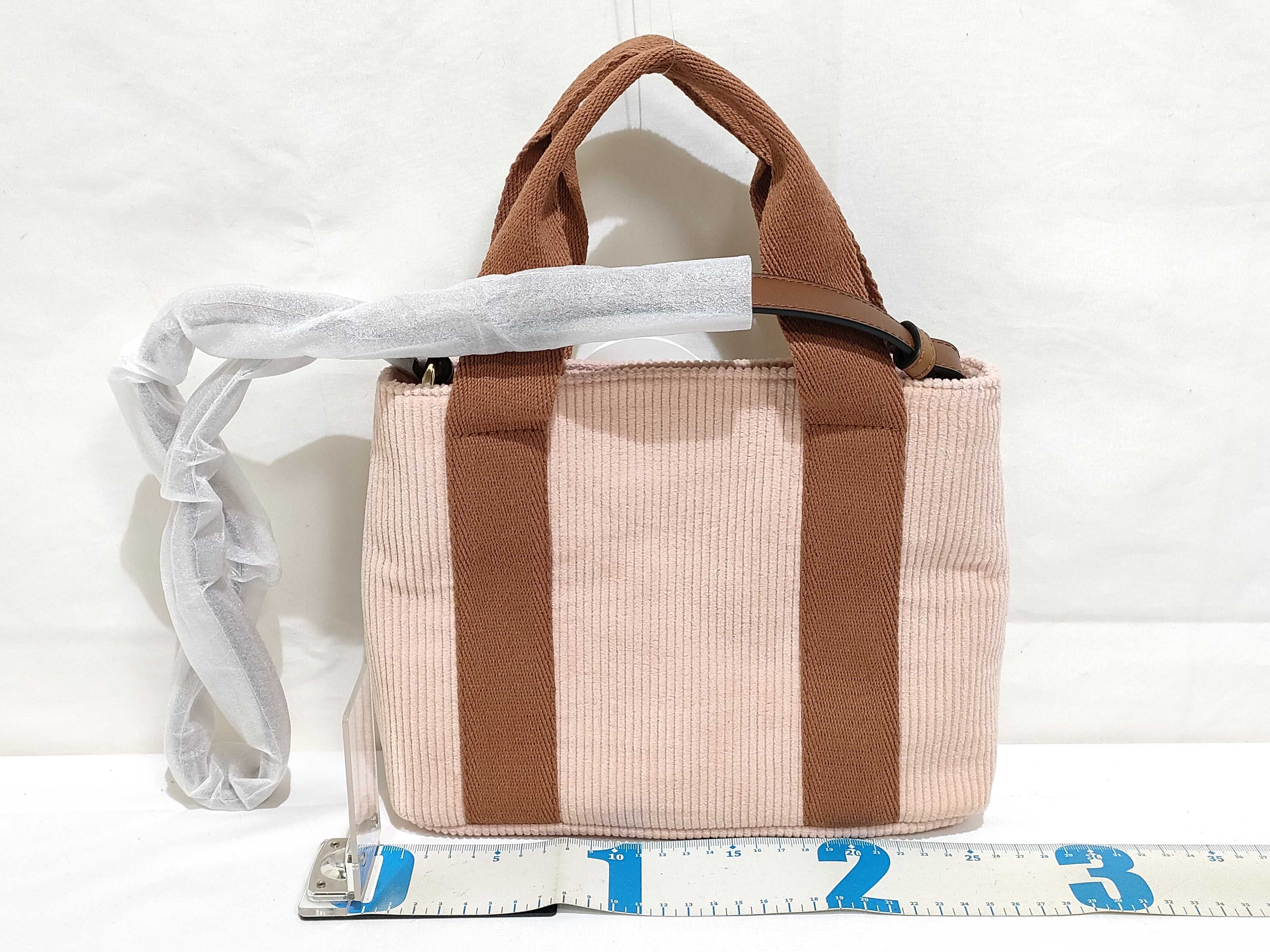 (unused) c20274 Woody Corduroy Tote Bag Handbag — view 2