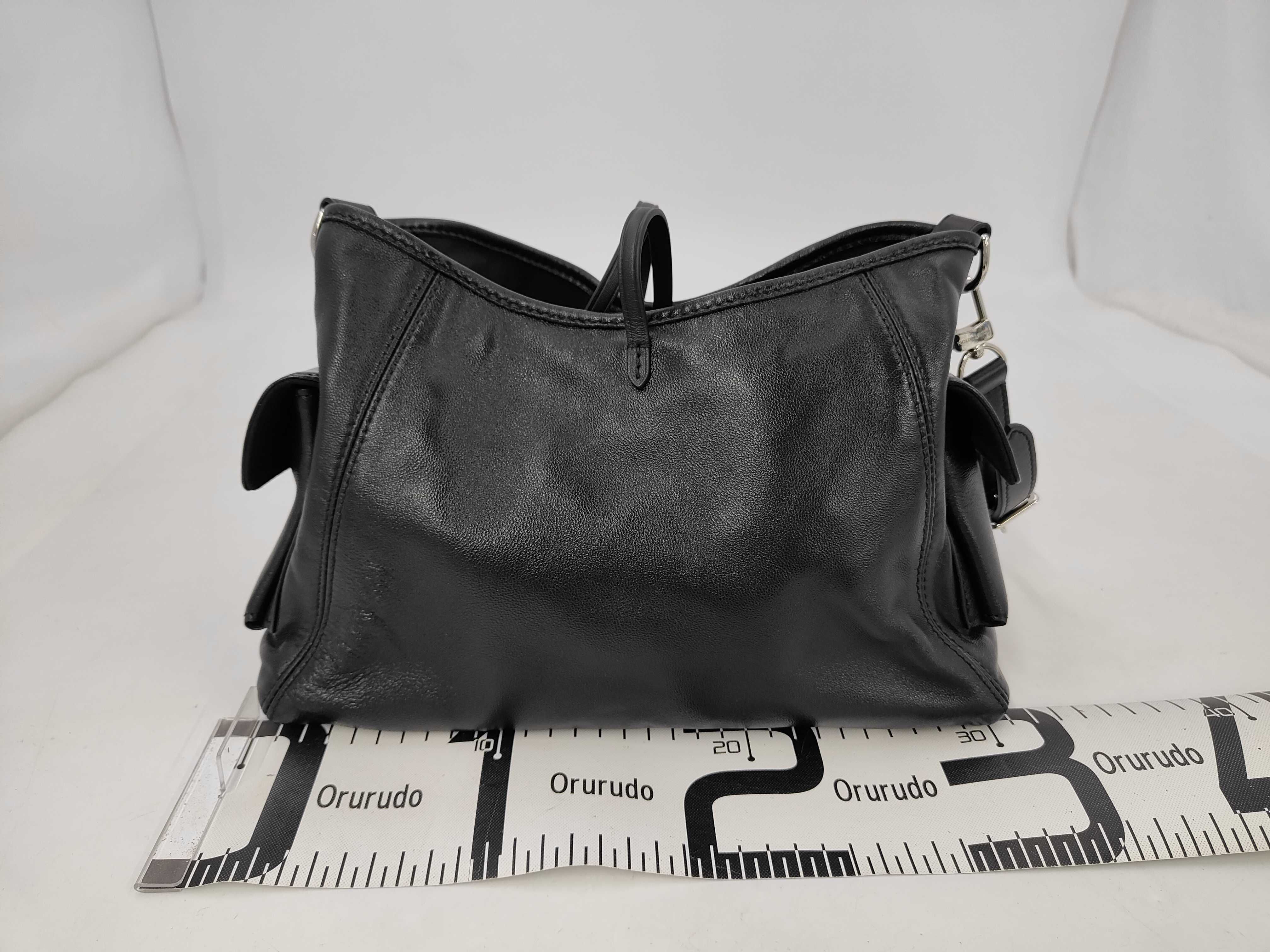 Monogram Carryall Cargo Vibe PM Black Leather Shoulder Bag — view 2