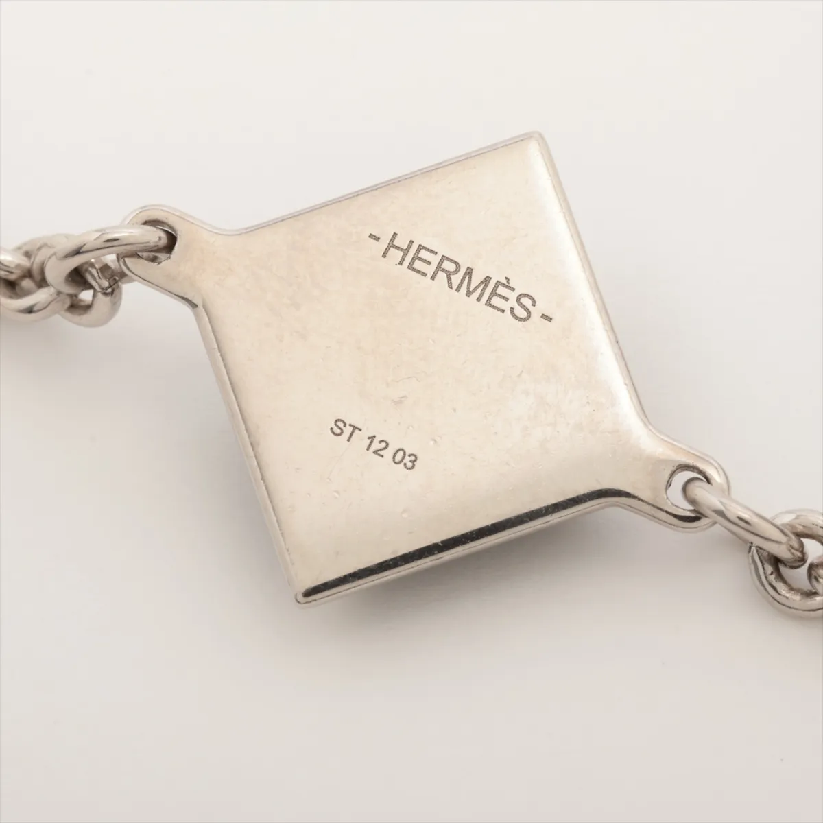 Medor XO ST1203 Necklace, Metal x Buffalo Horn, Silver x Black. Shows — view 4