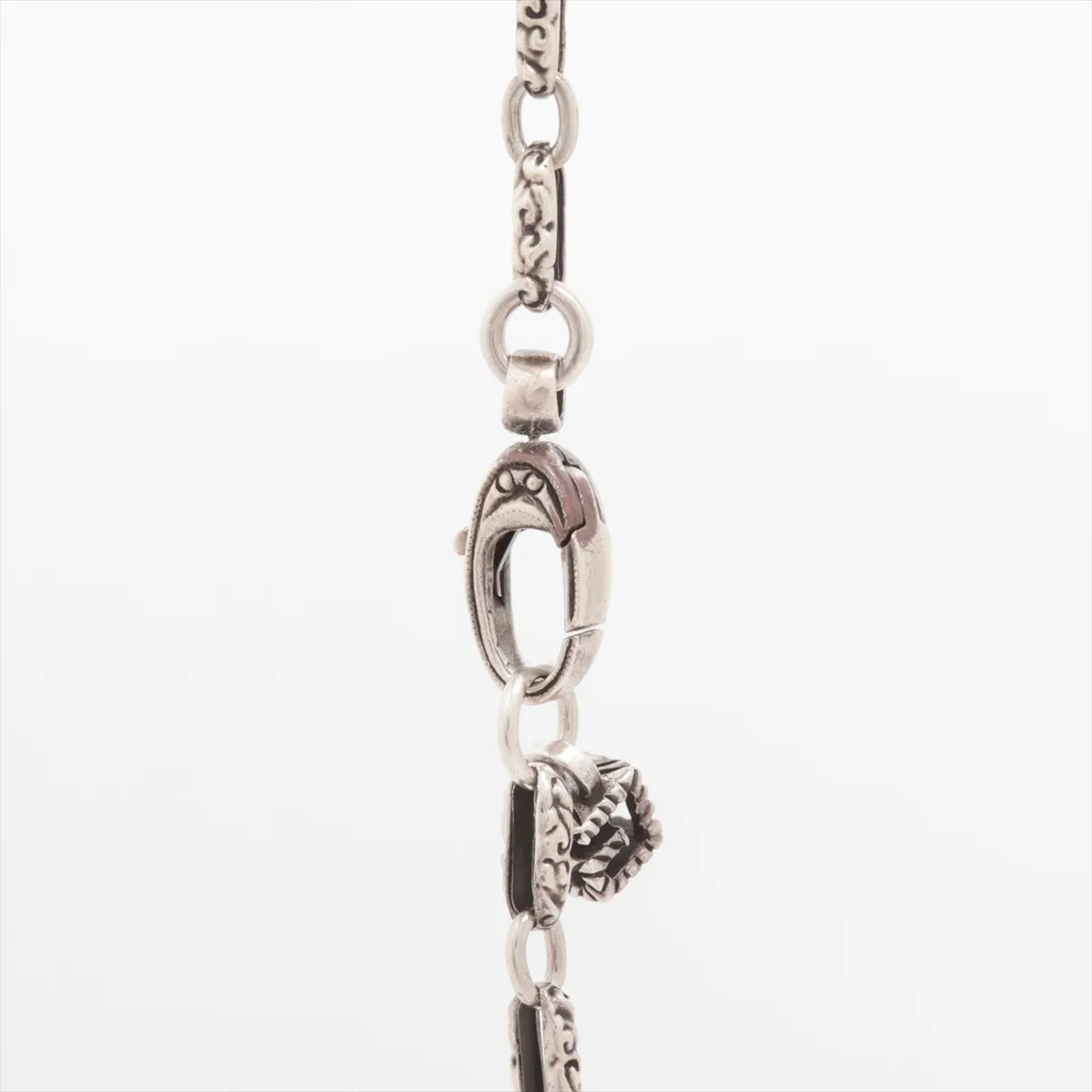 Square G Arabesque Necklace, 925 Sterling Silver, 16.0g, with — view 3