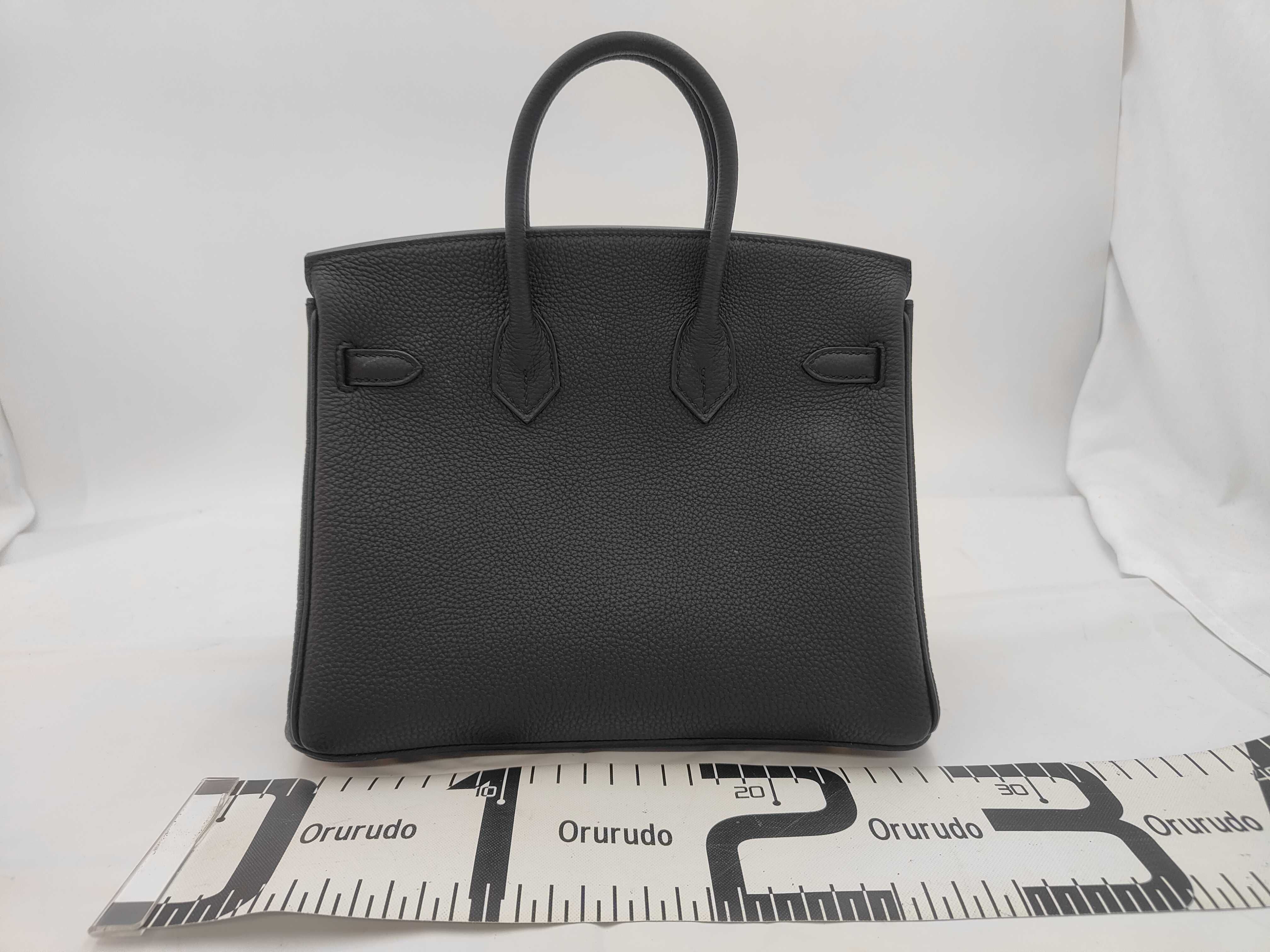 Birkin 25 Togo Leather, Black, Gold Hardware, W Stamp, Handbag — view 2
