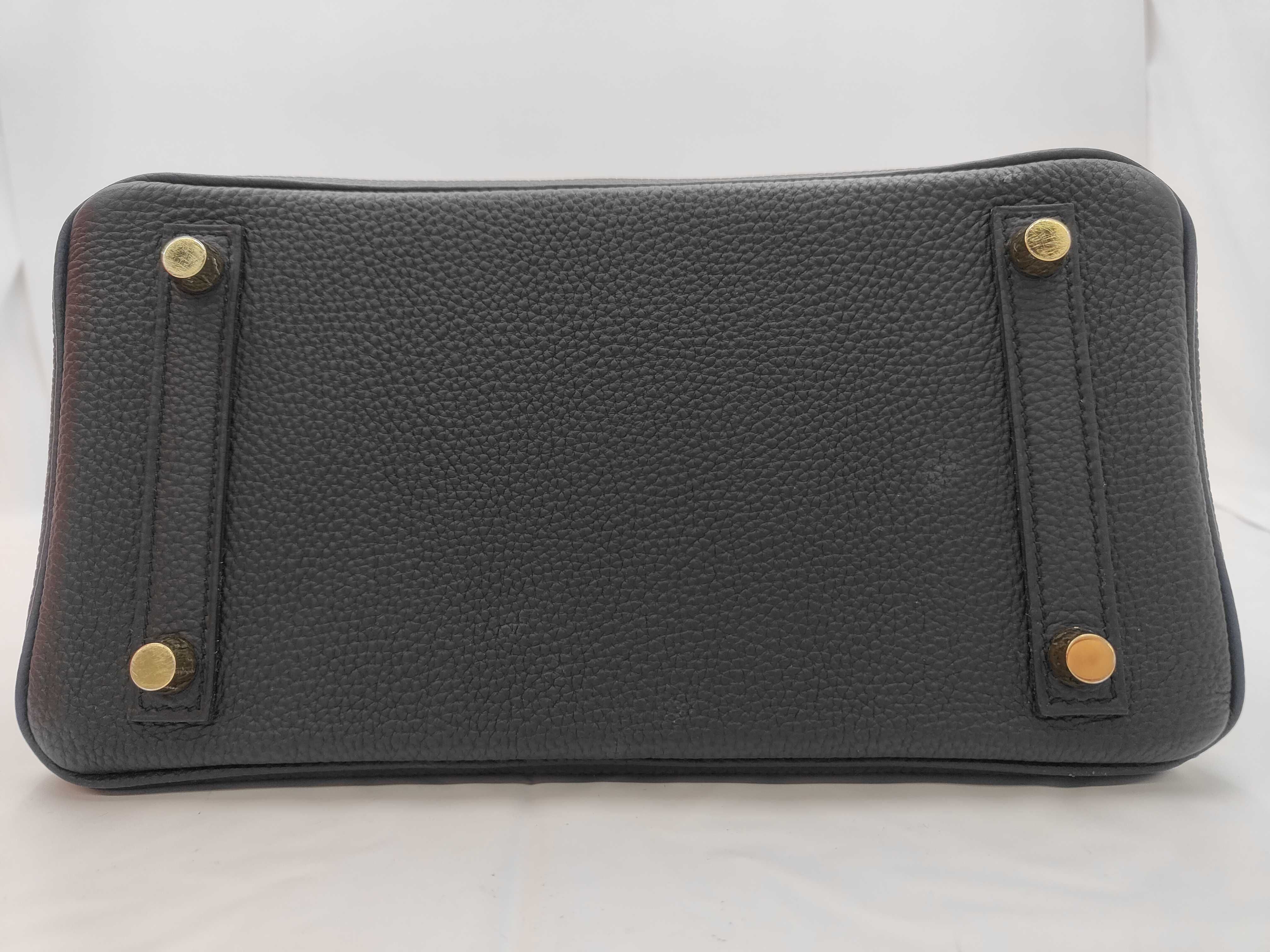 Birkin 25 Togo Leather, Black, Gold Hardware, W Stamp, Handbag — view 7