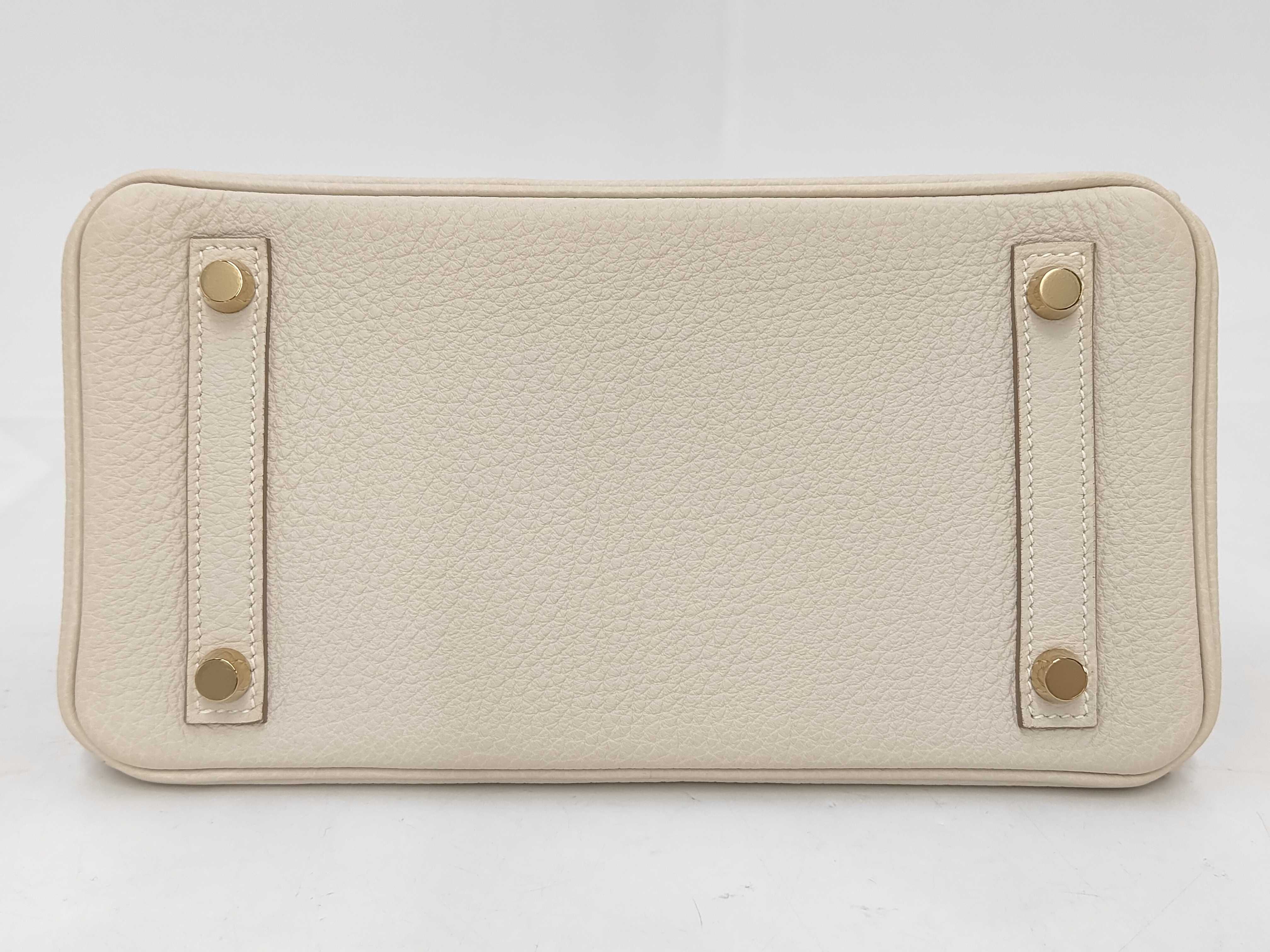 Birkin 25 Togo Leather, Gold Hardware, W Stamp Handbag — view 7