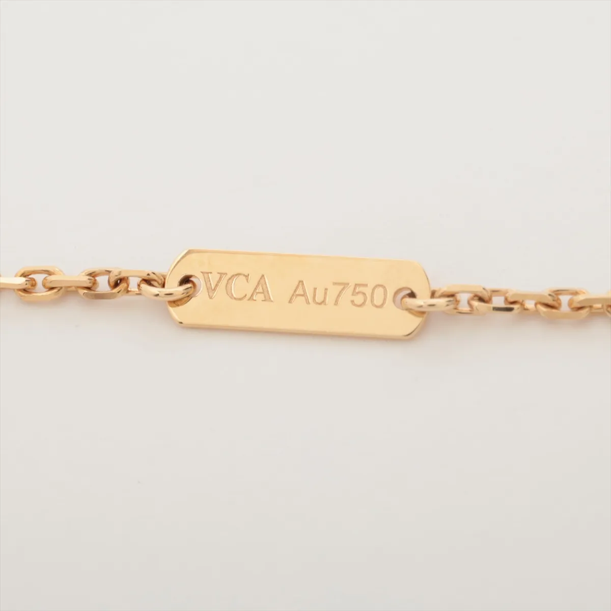 Vintage Alhambra Onyx Necklace 750 (Yellow Gold) 5.1g JA628948 ARA45800 — view 4
