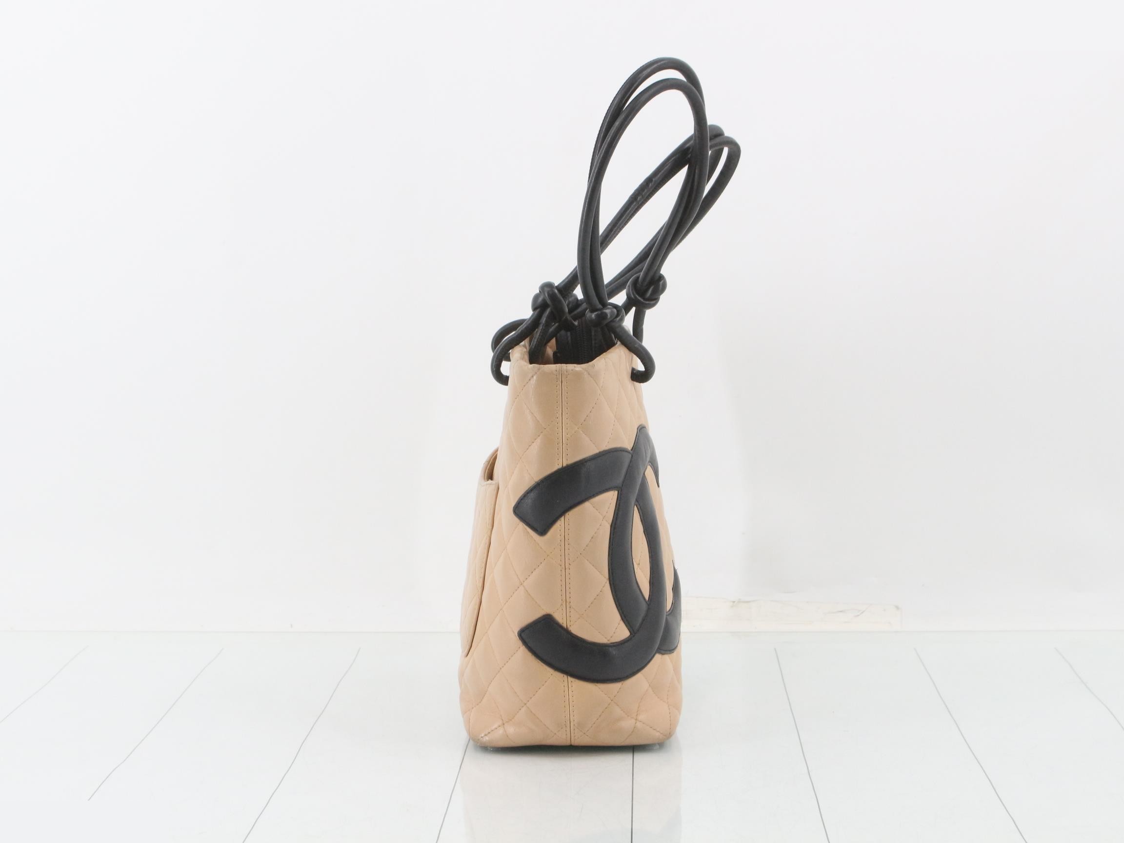 Cambon Line Medium Tote Leather Handbag — view 4