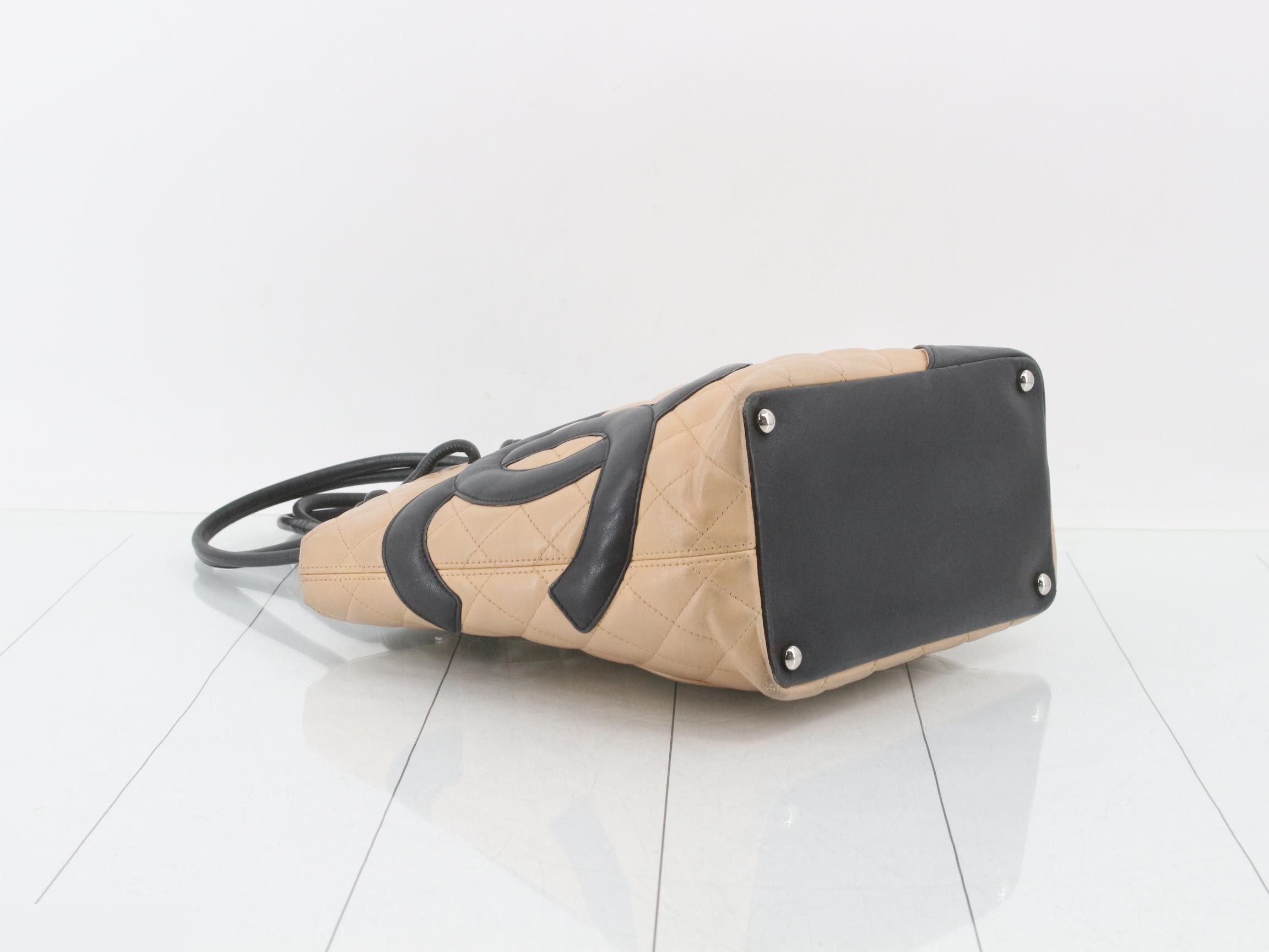 Cambon Line Medium Tote Leather Handbag — view 5