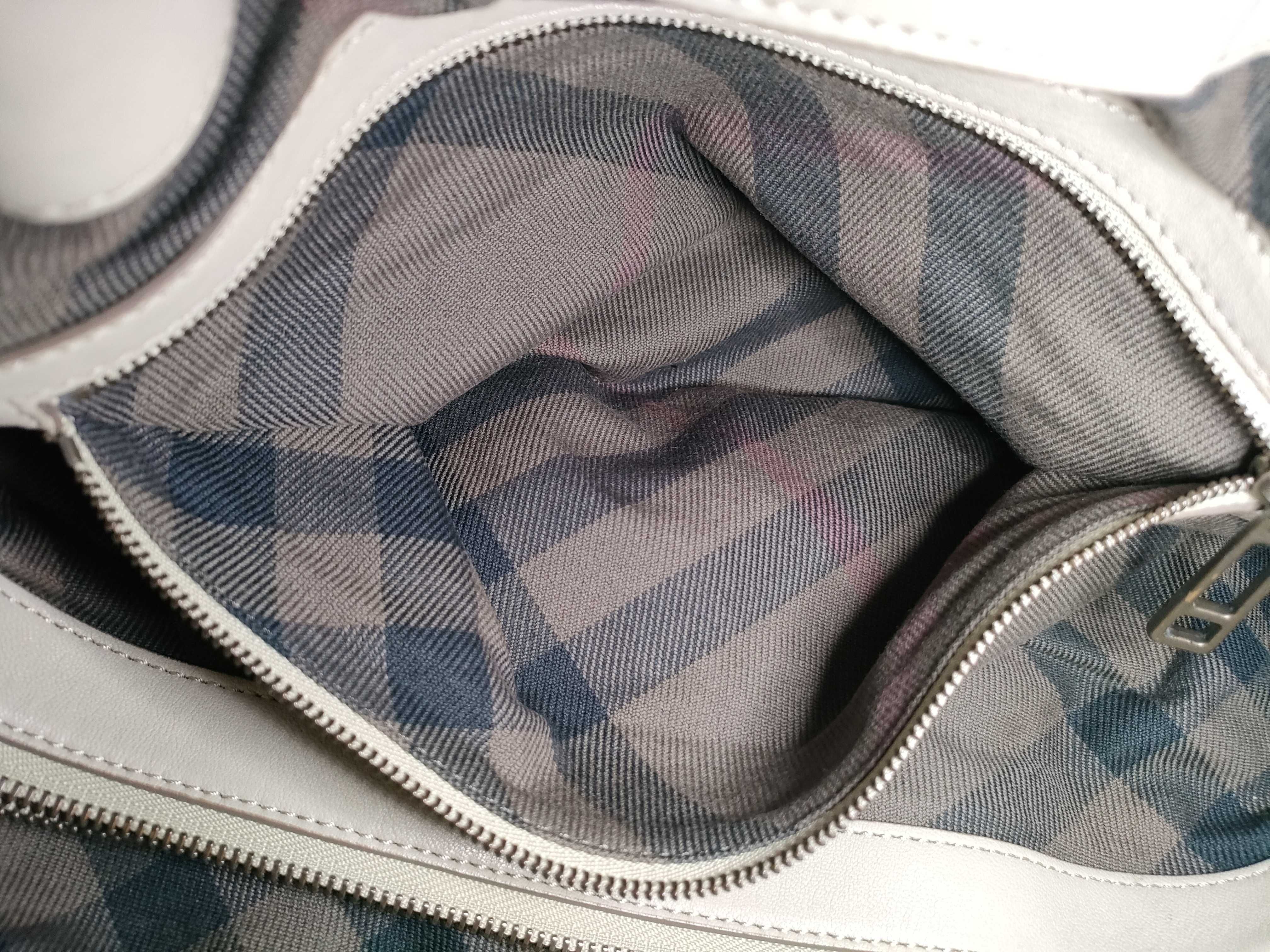 Greige Quilted Leather One Tote Bag Handbag — view 13