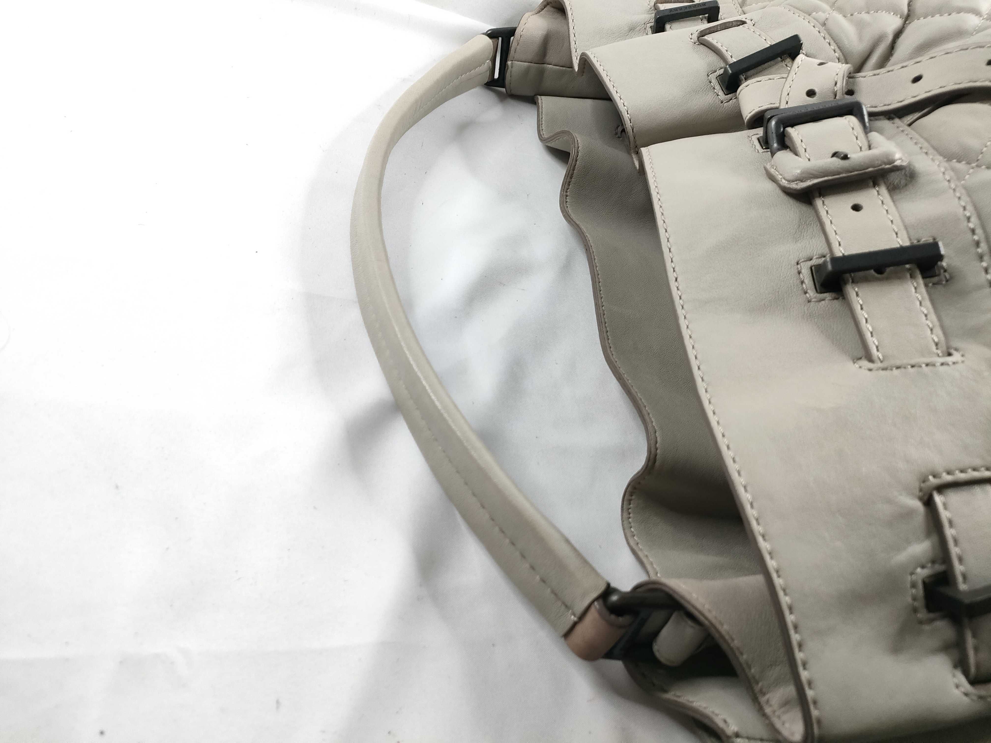 Greige Quilted Leather One Tote Bag Handbag — view 6